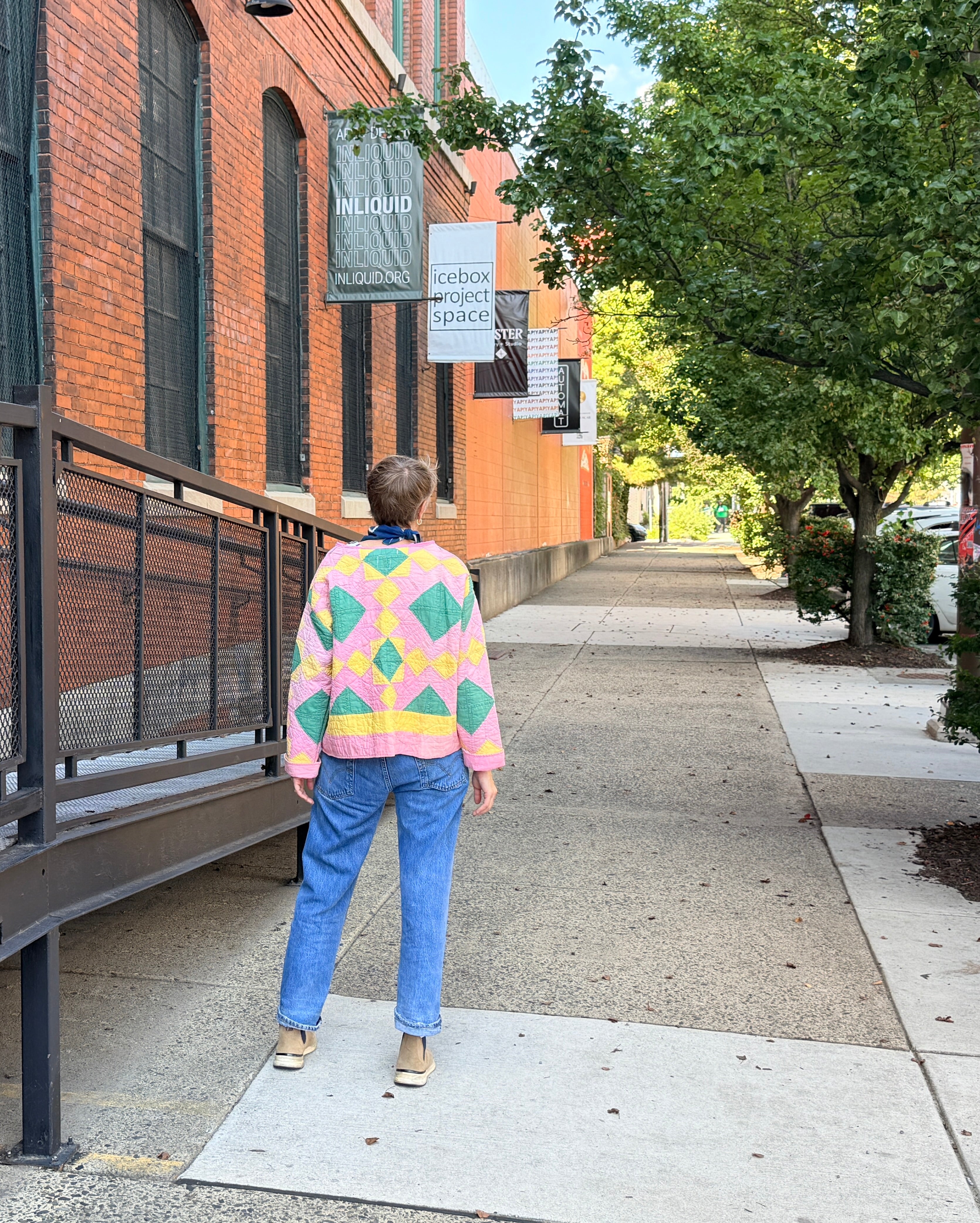 Pink Starburst Quilt Coat