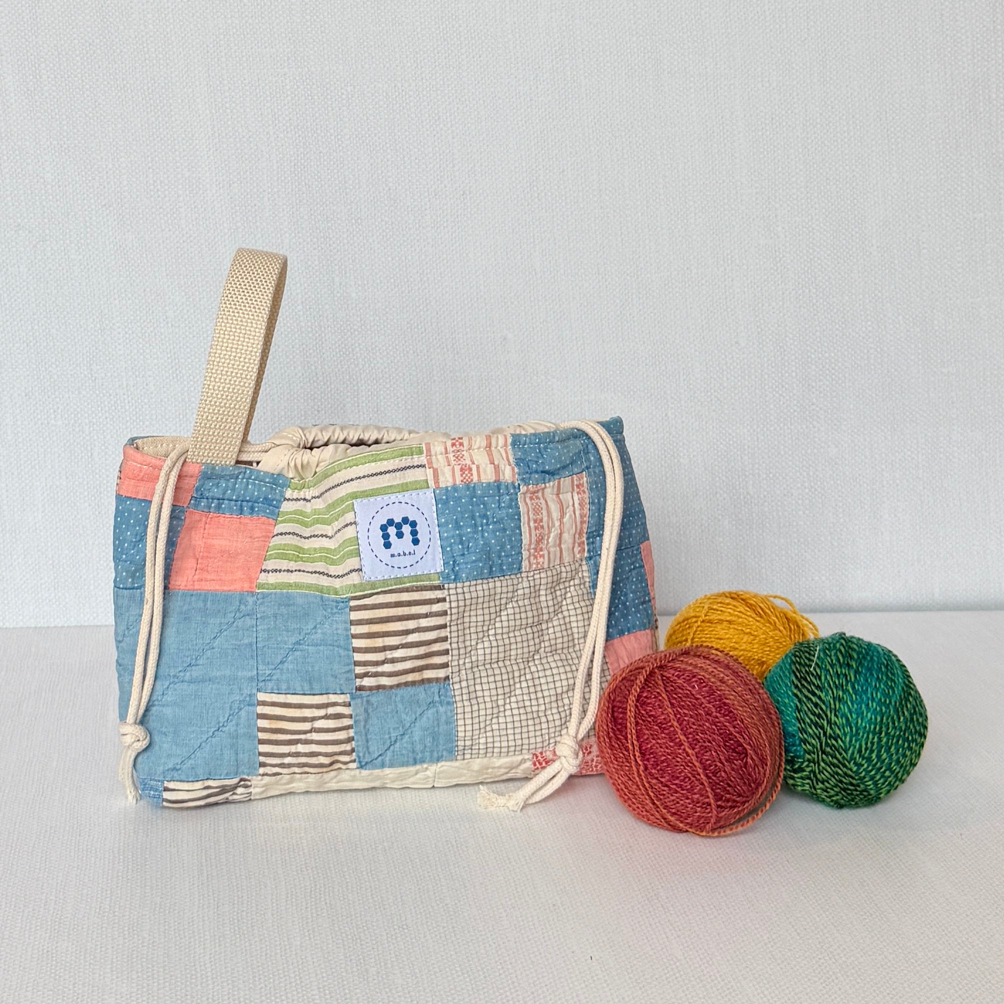 Baby Bucket Bag (Indigo 4 Patch)