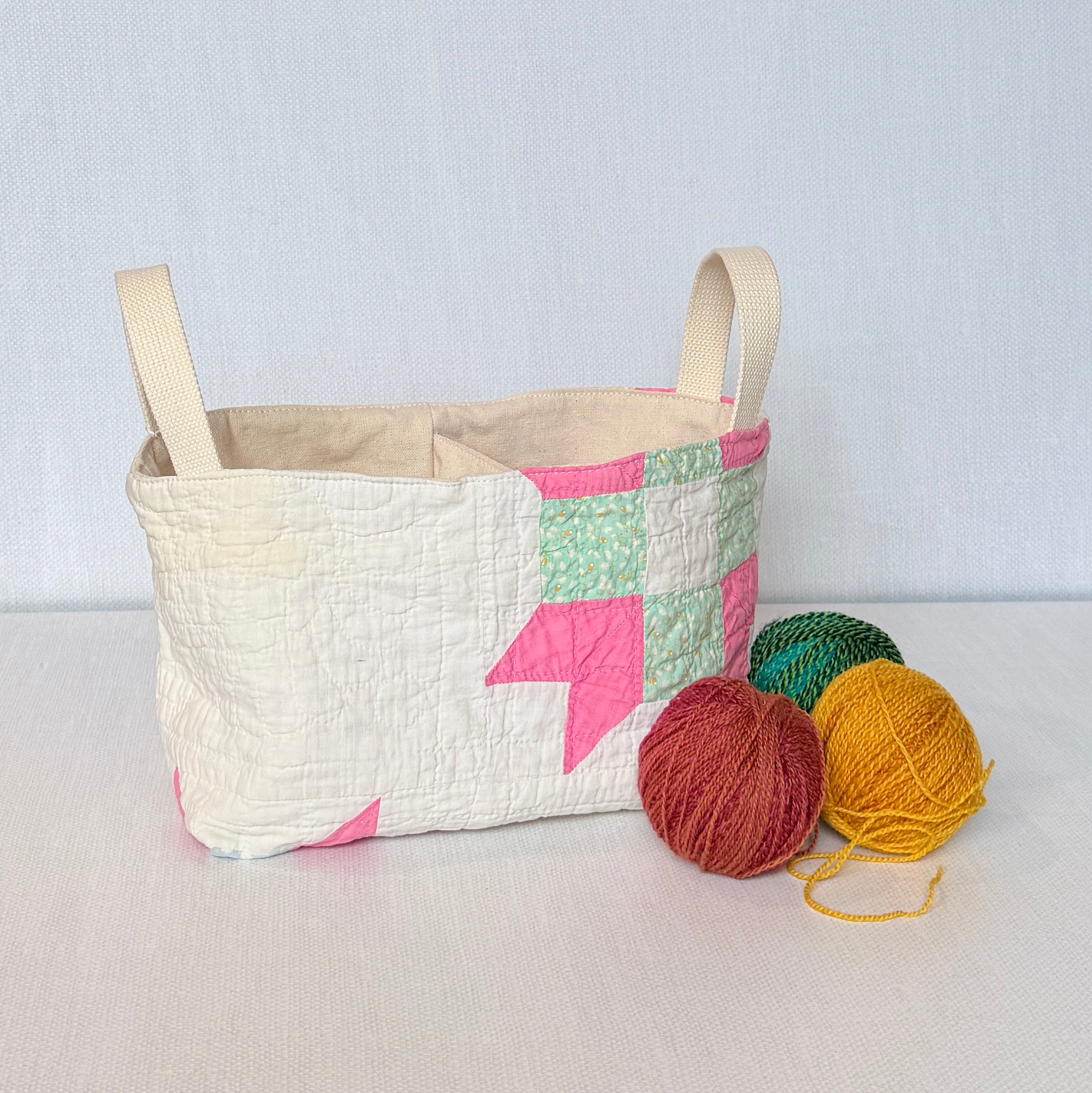 Divided Basket (Pink Bear Claw)
