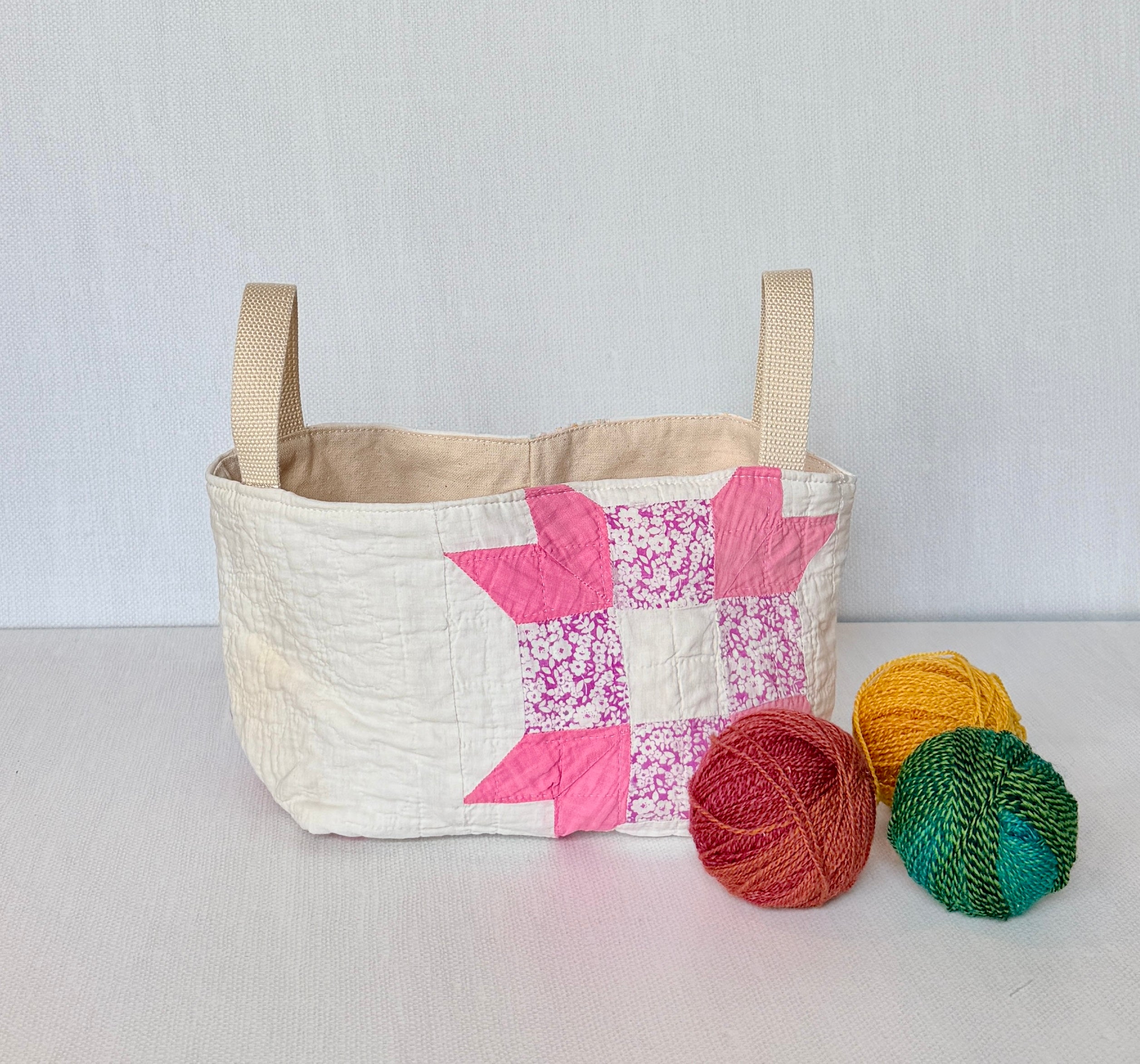 Divided Basket (Pink Bear Claw)