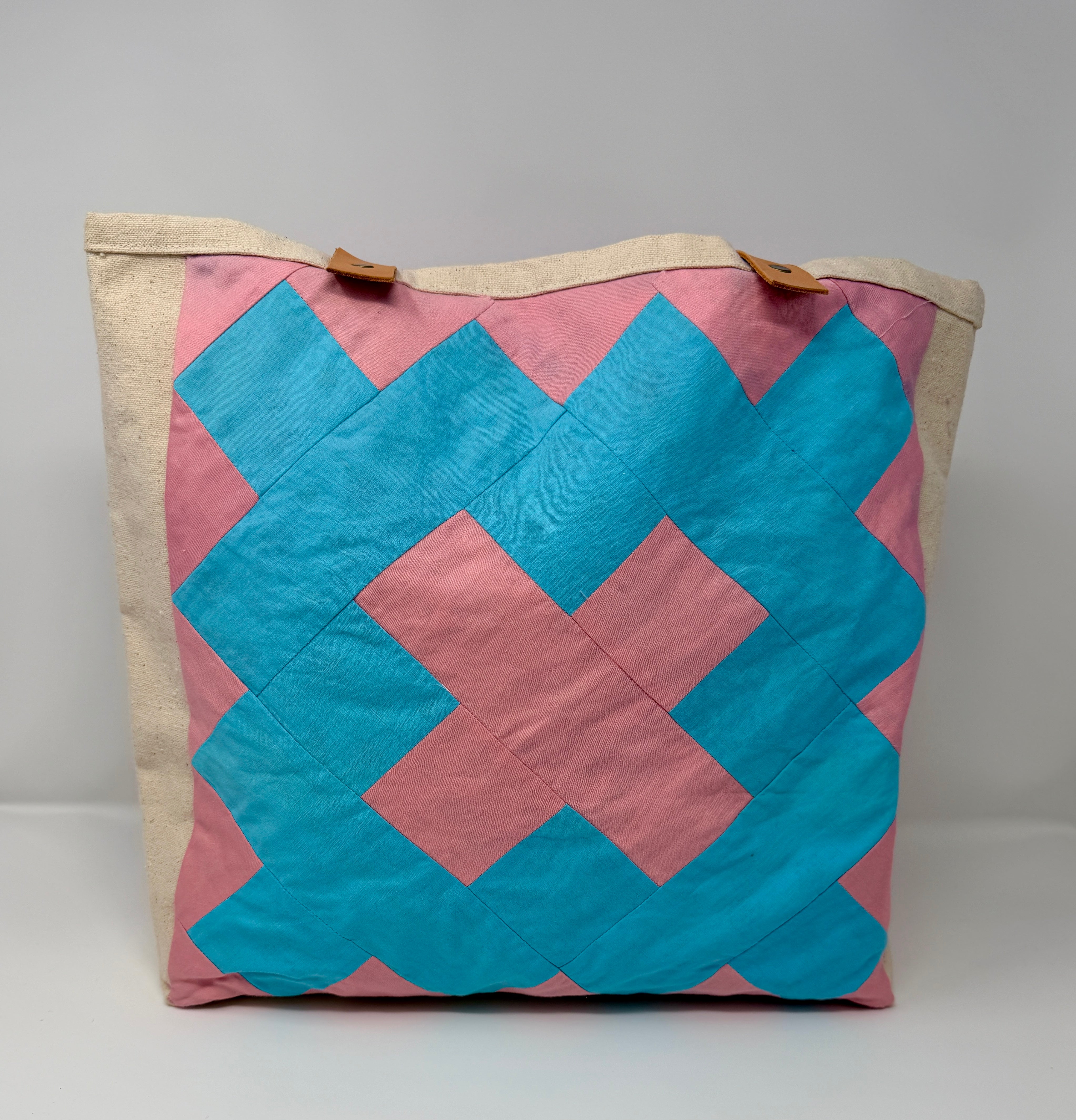 Bright Quilt Block Totes