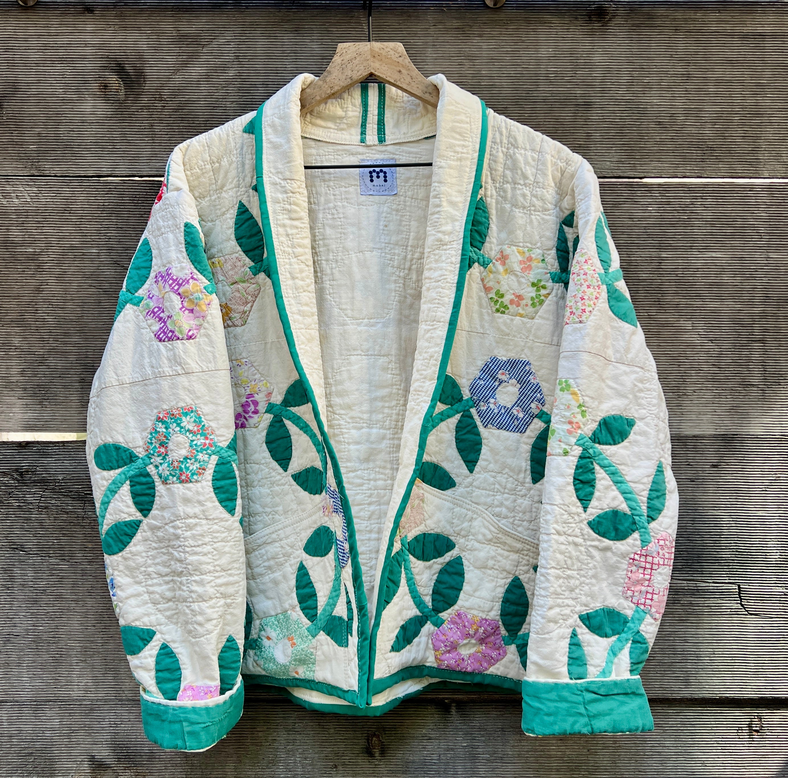 Spring Quilt Jacket (Floral Wreath)