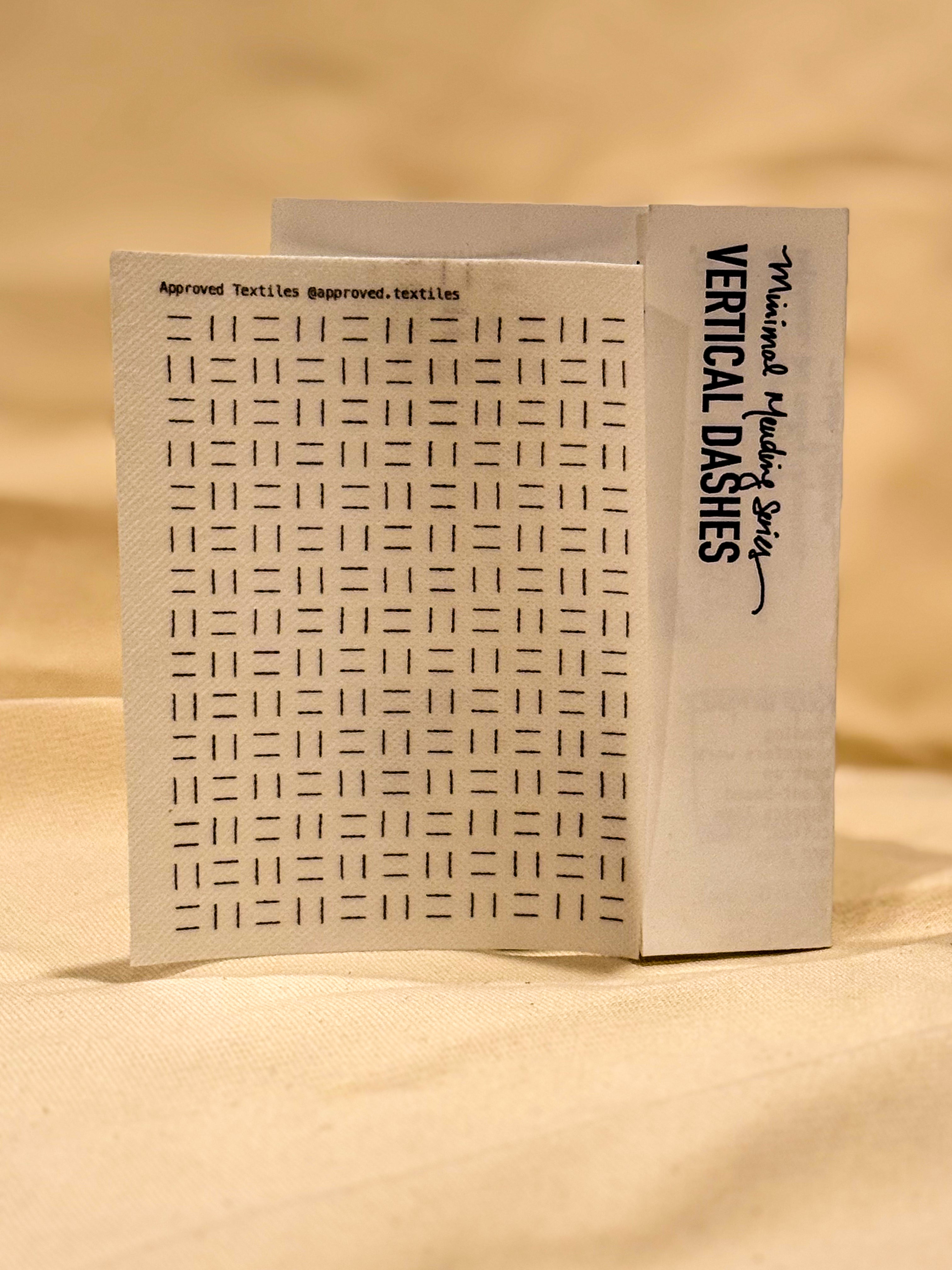 Vertical Dashes . Minimal Mending Series