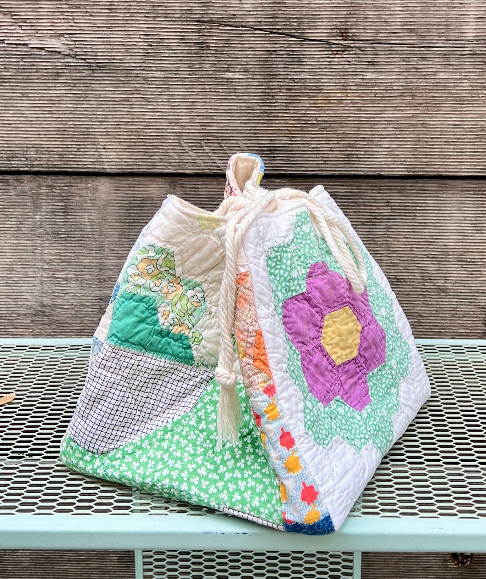 Quilt Komebukuro (Canvas Bottom) #12