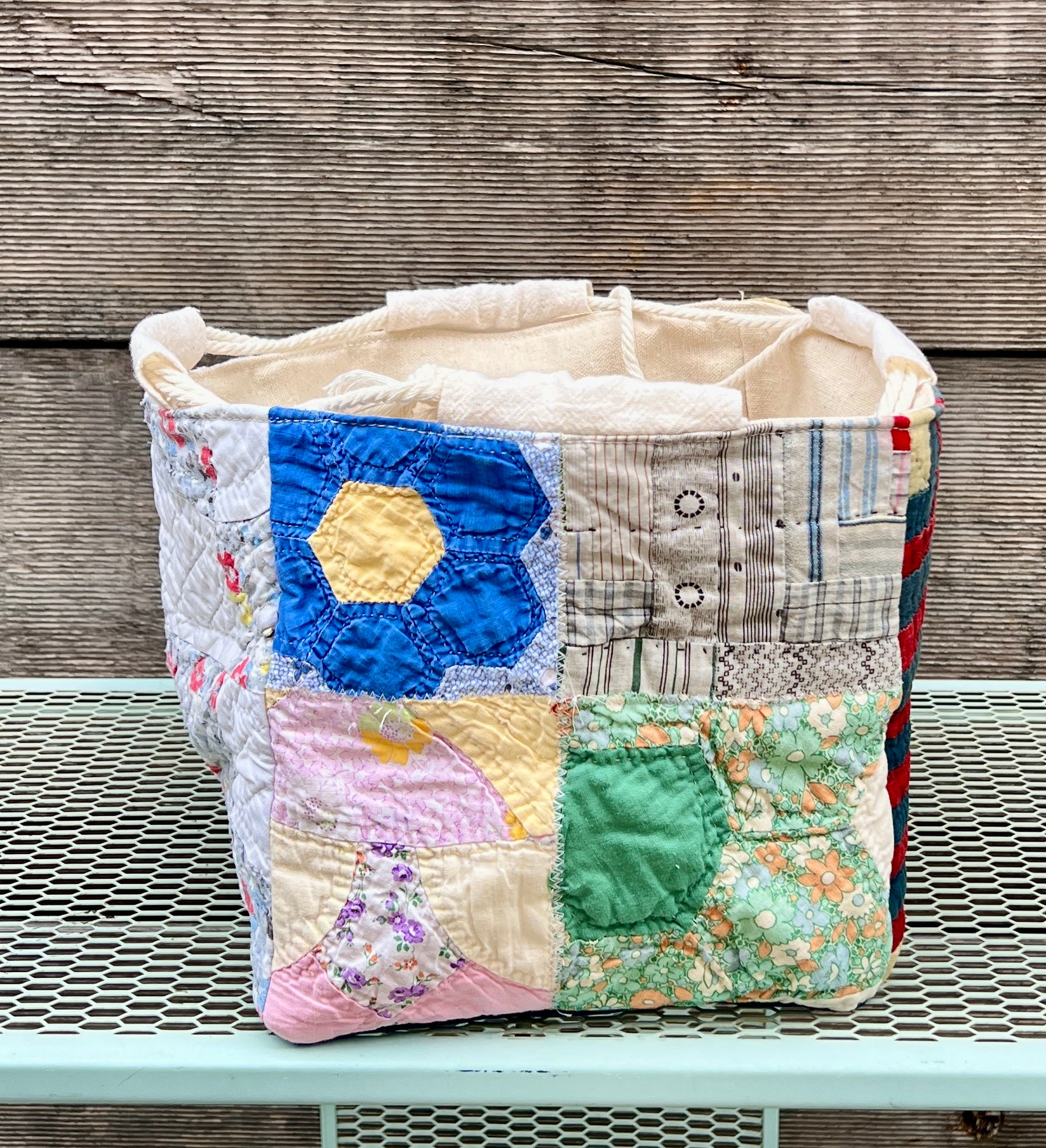 Quilt Komebukuro (Canvas Bottom) #6