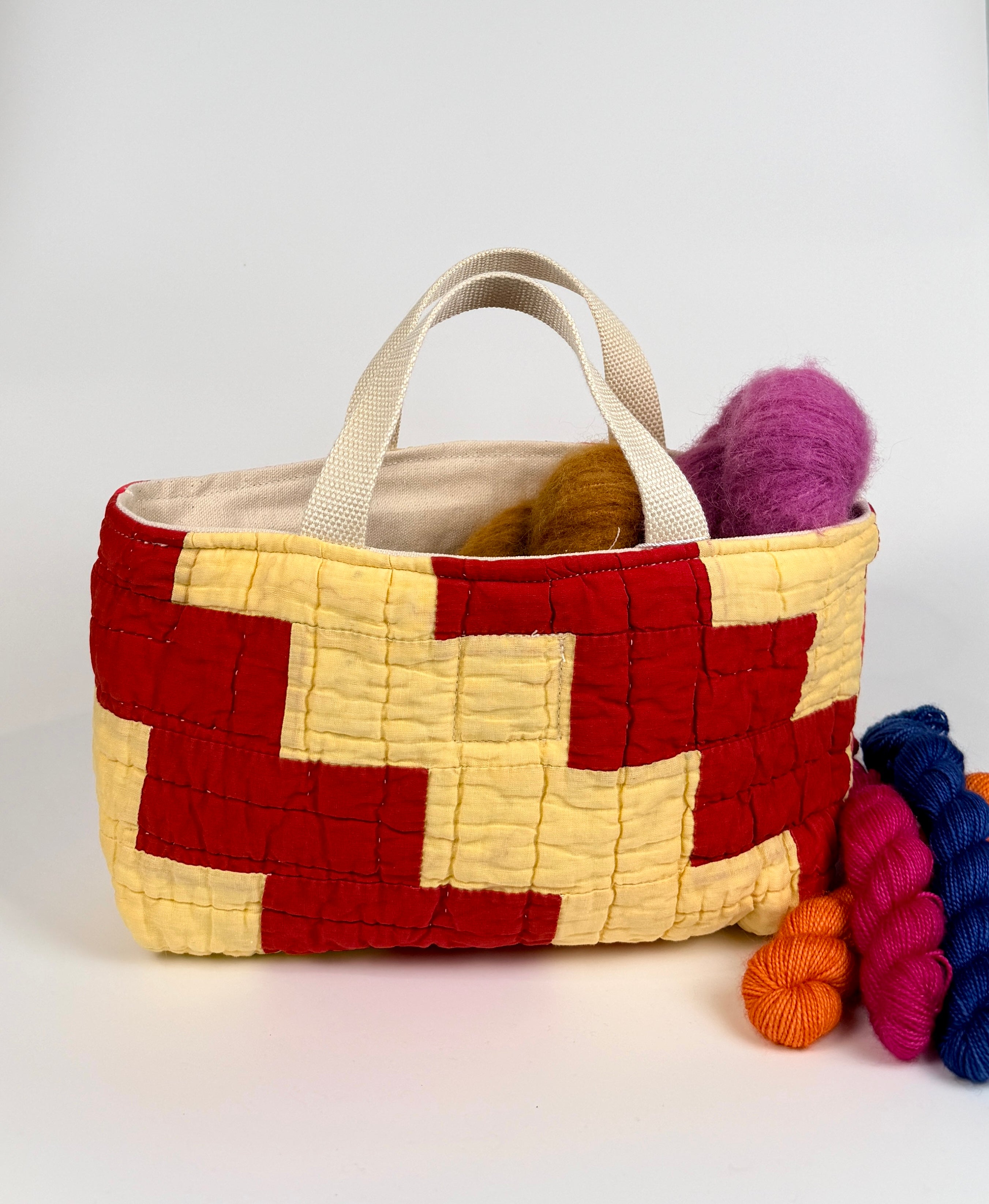 Maker Caddy Large (Red & Yellow Zig Zag)