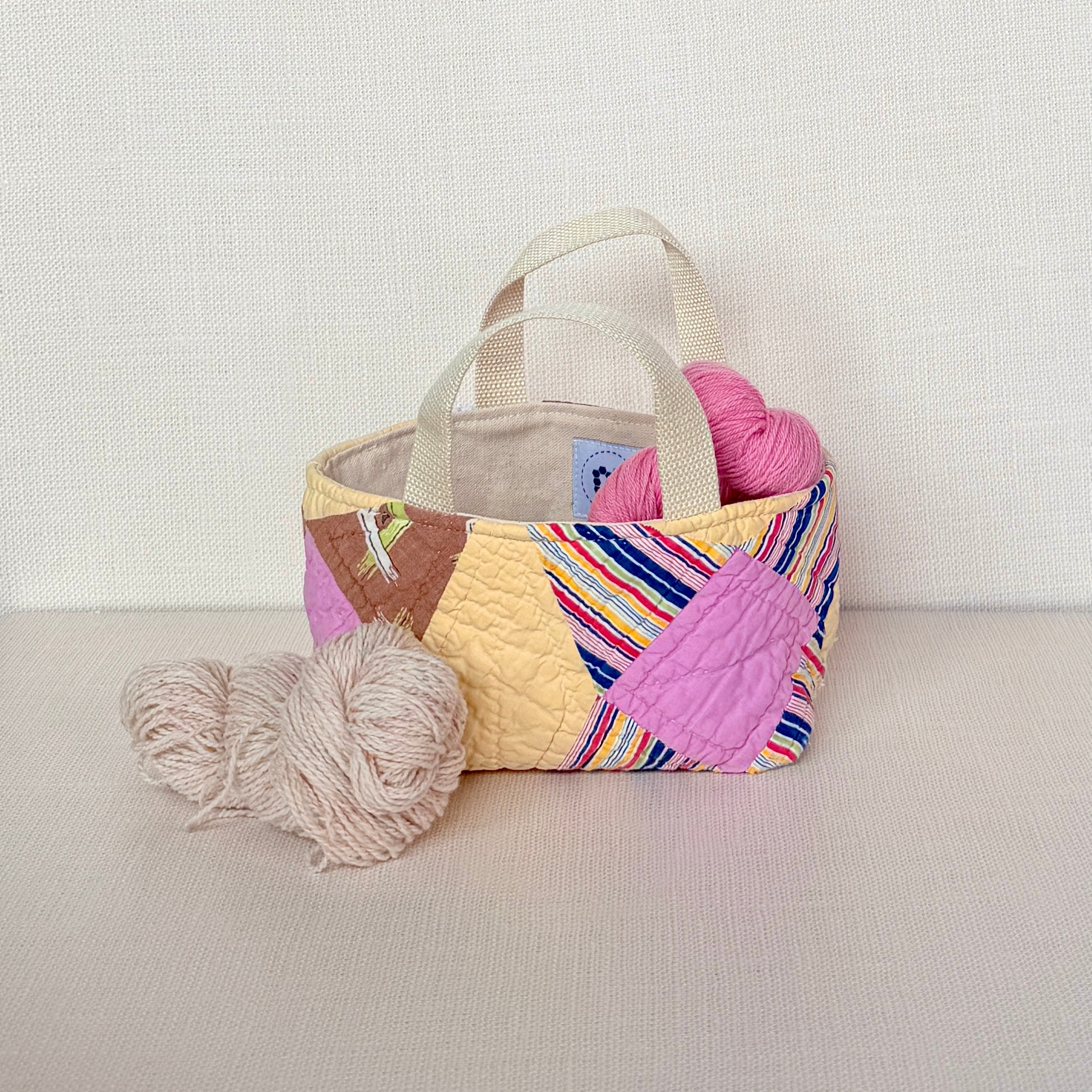 Maker Caddy Small (Yellow Hummingbird with Stripes)