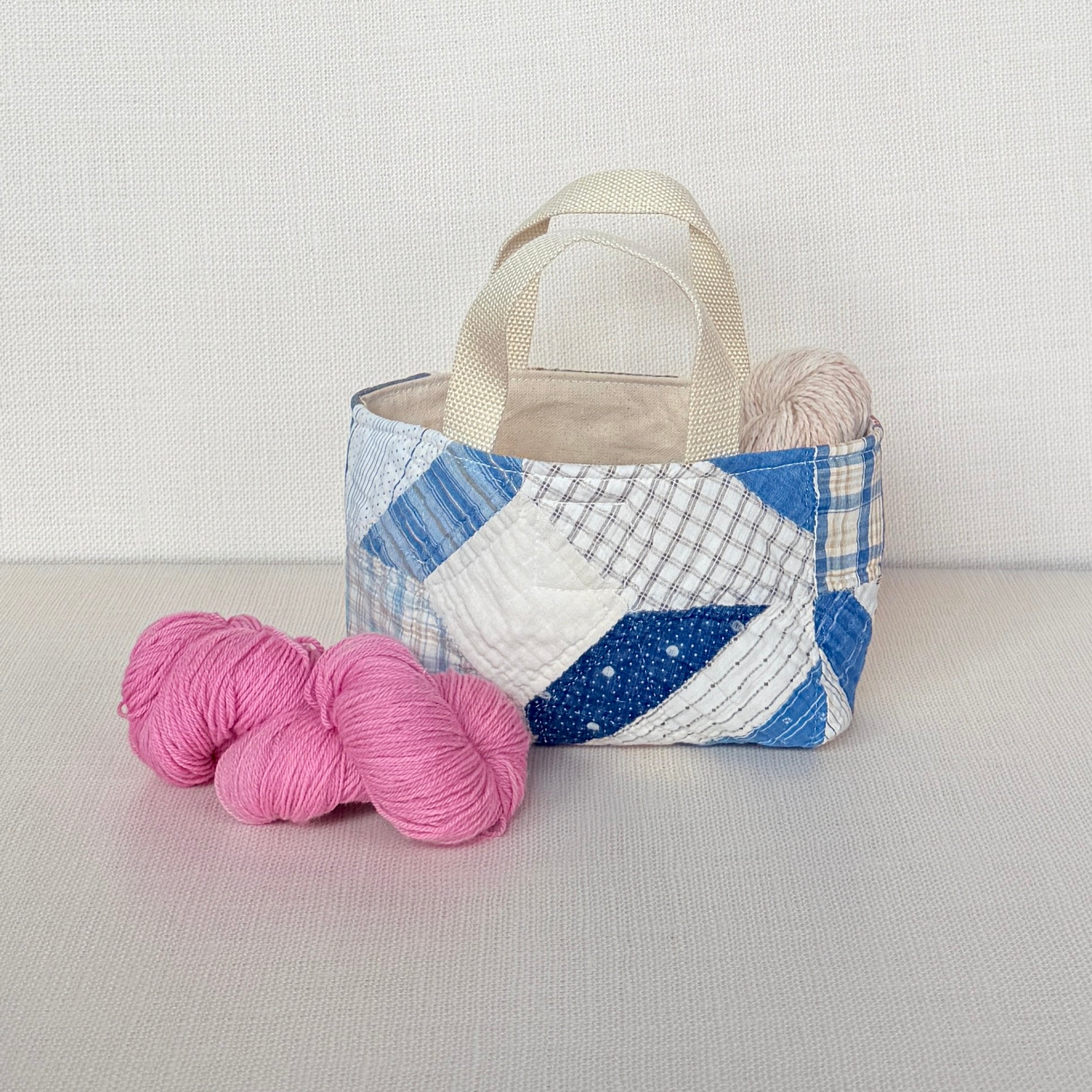 Maker Caddy Small (Indigo Crazy Quilt)