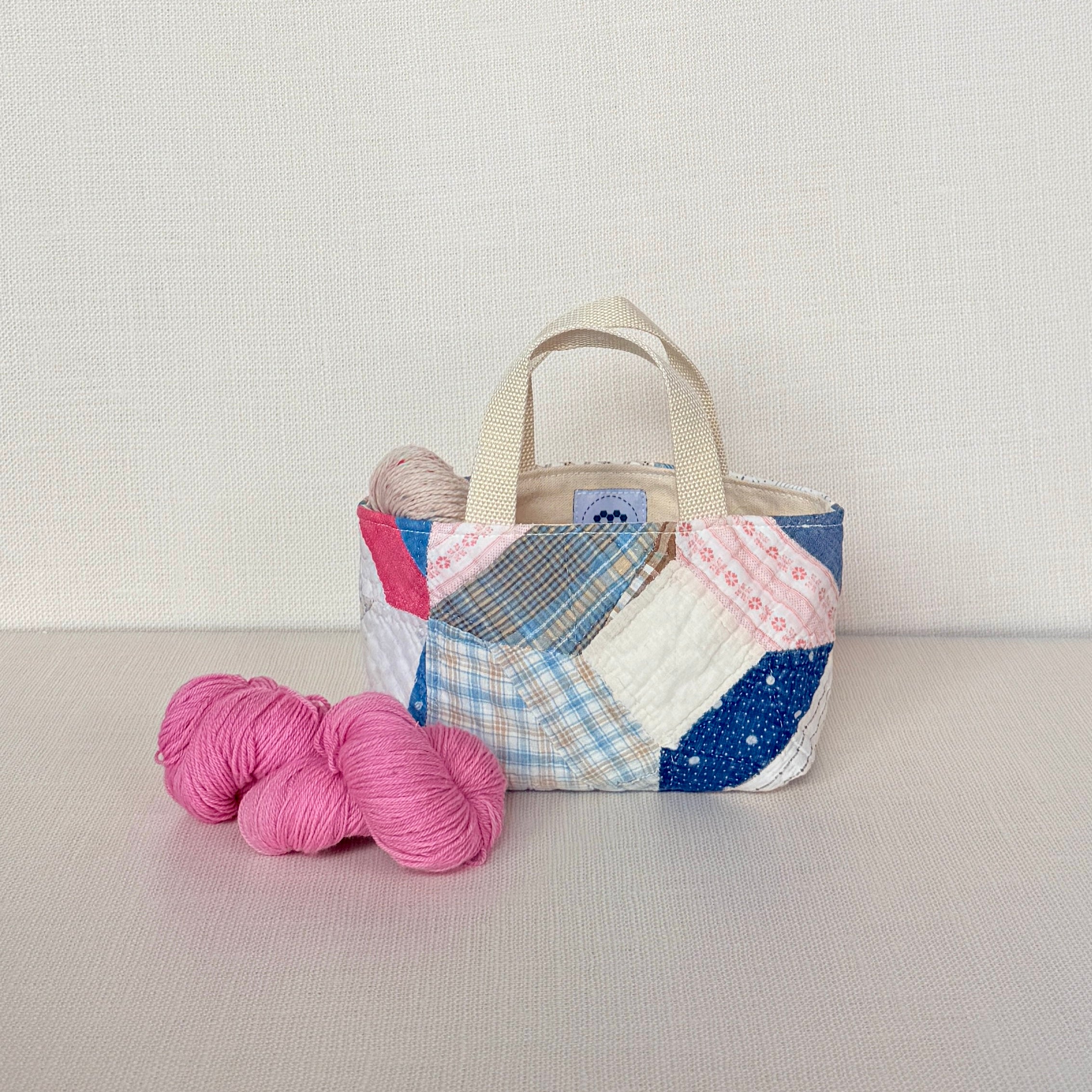 Maker Caddy Small (Indigo Crazy Quilt)