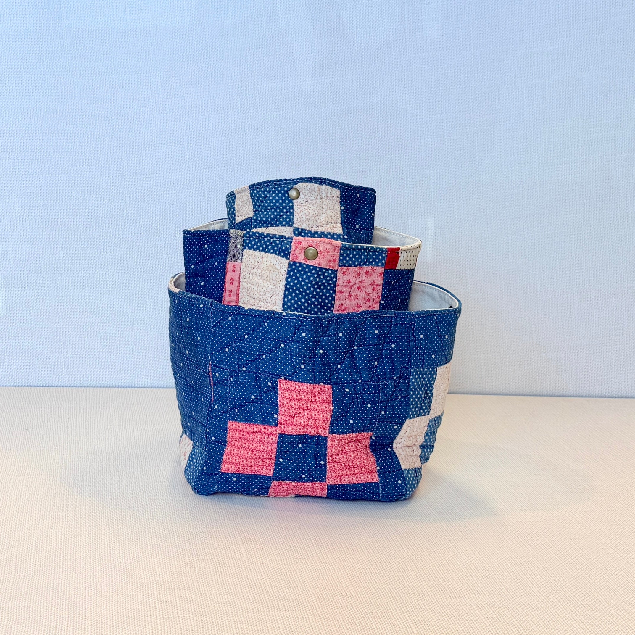 Nesting Bins (Indigo 9 Patch)