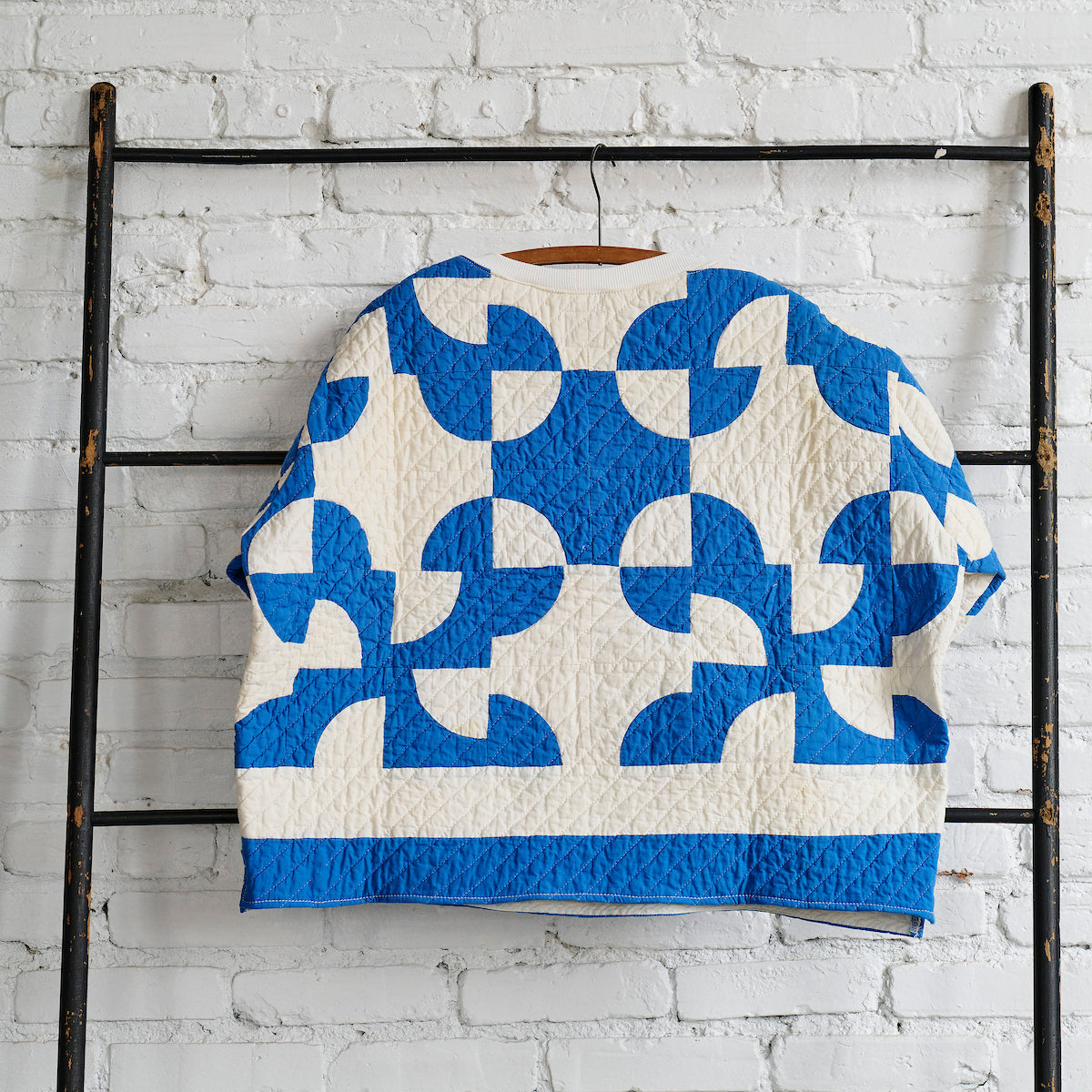 Popover (Cadet Blue Drunkard's Path)