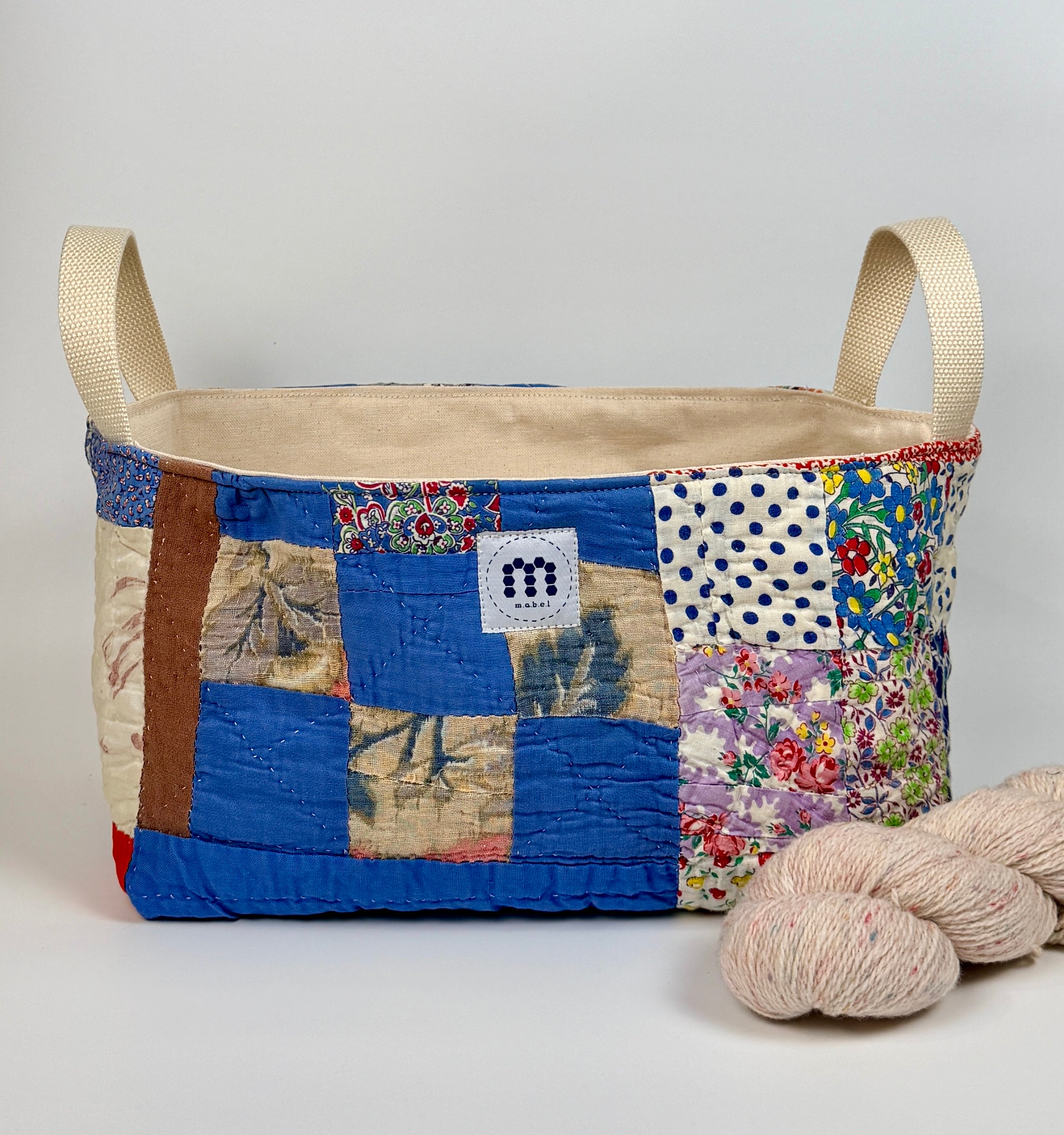 Quilt Basket (Half Square Triangles)