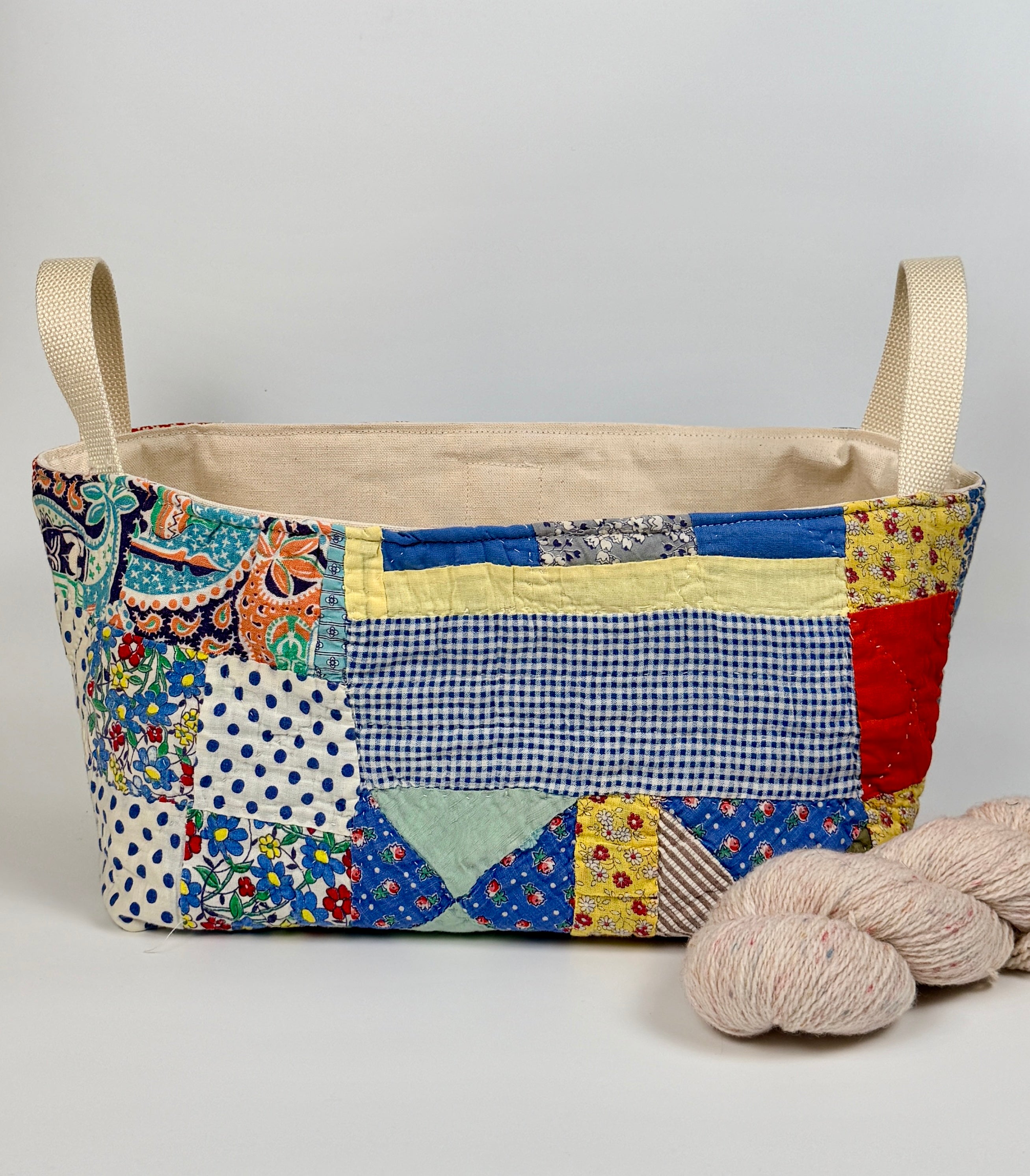 Quilt Basket (Half Square Triangles)