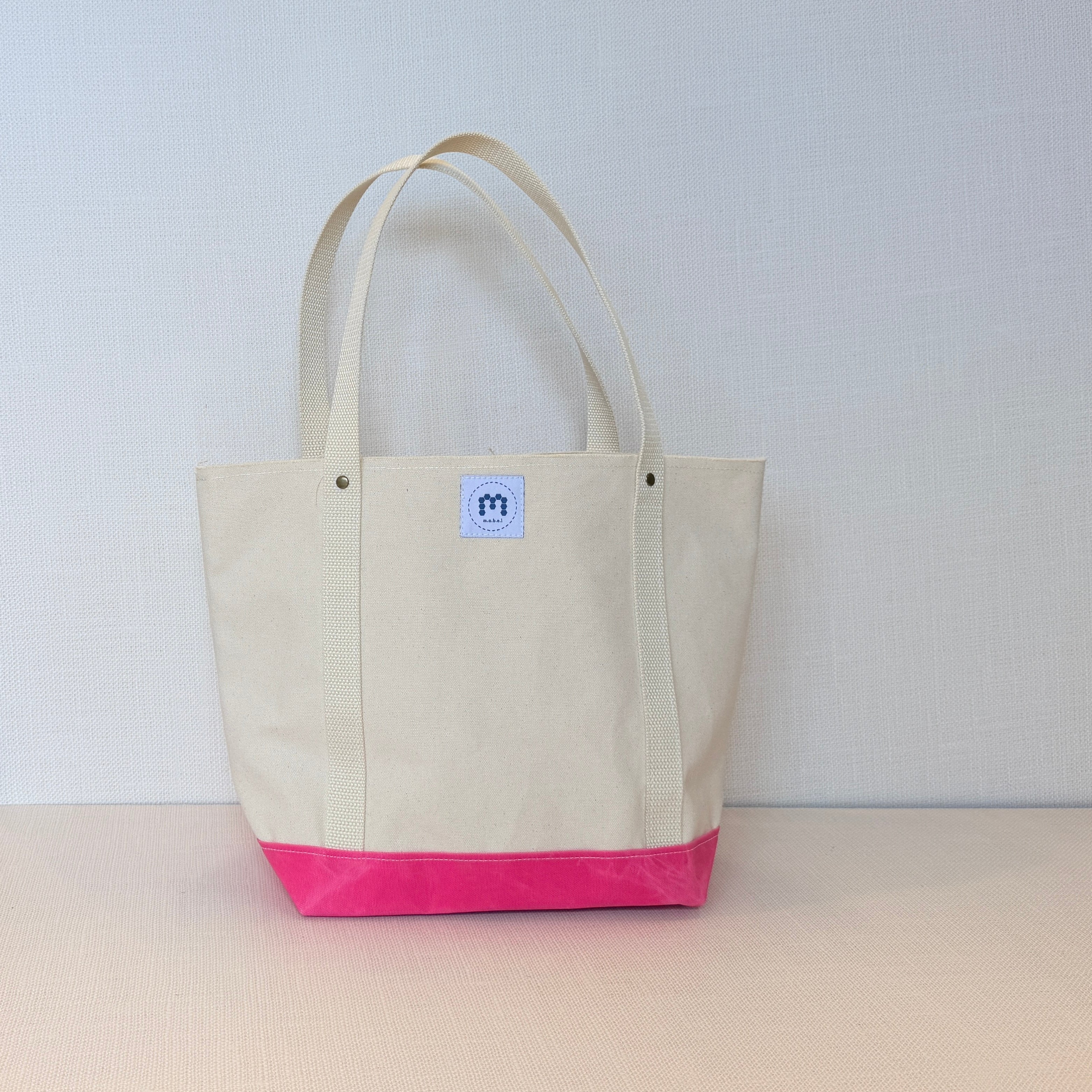The Skipper Pocket Tote (Pink Canvas Bunny)
