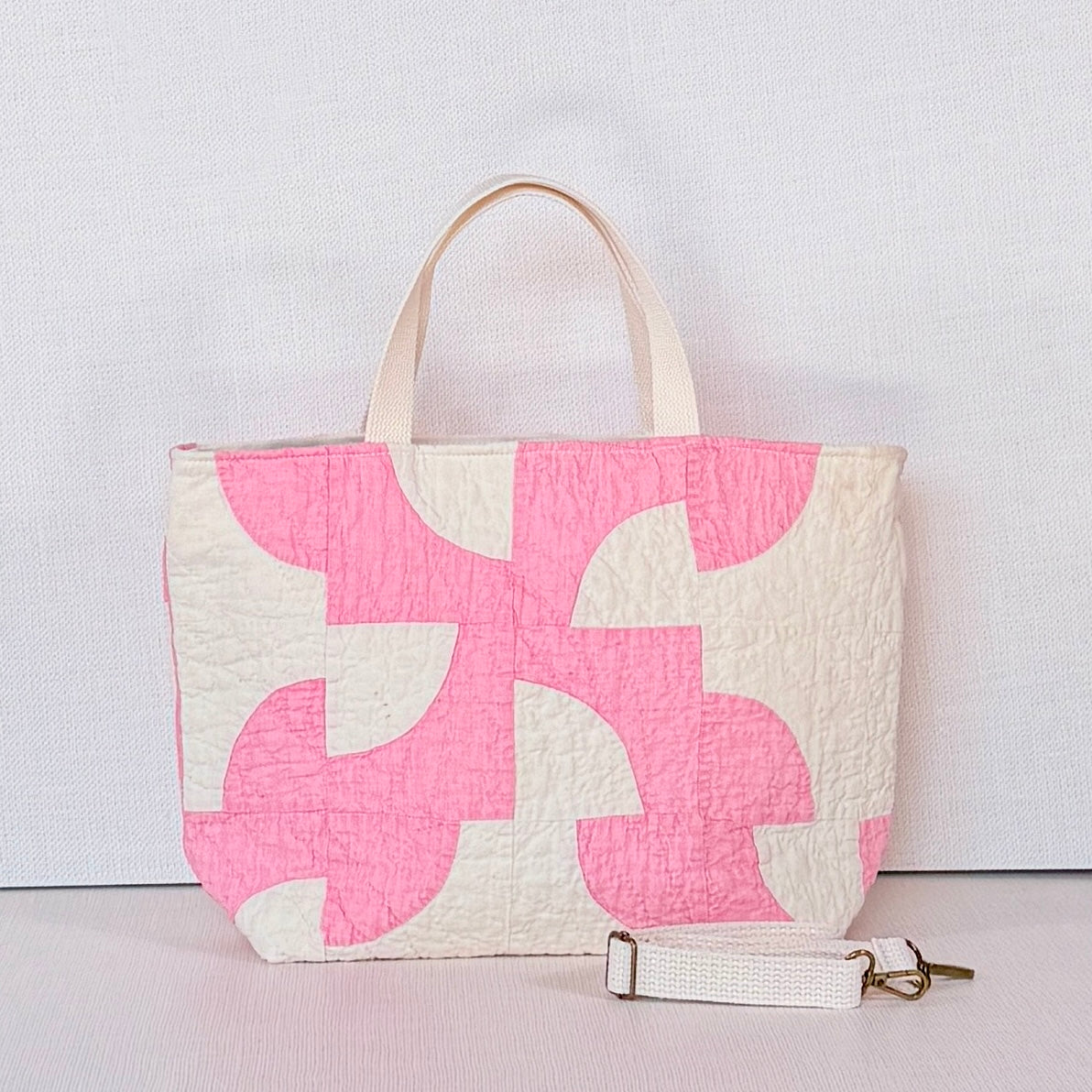 Studio Tote (Pink Drunkard's Path)