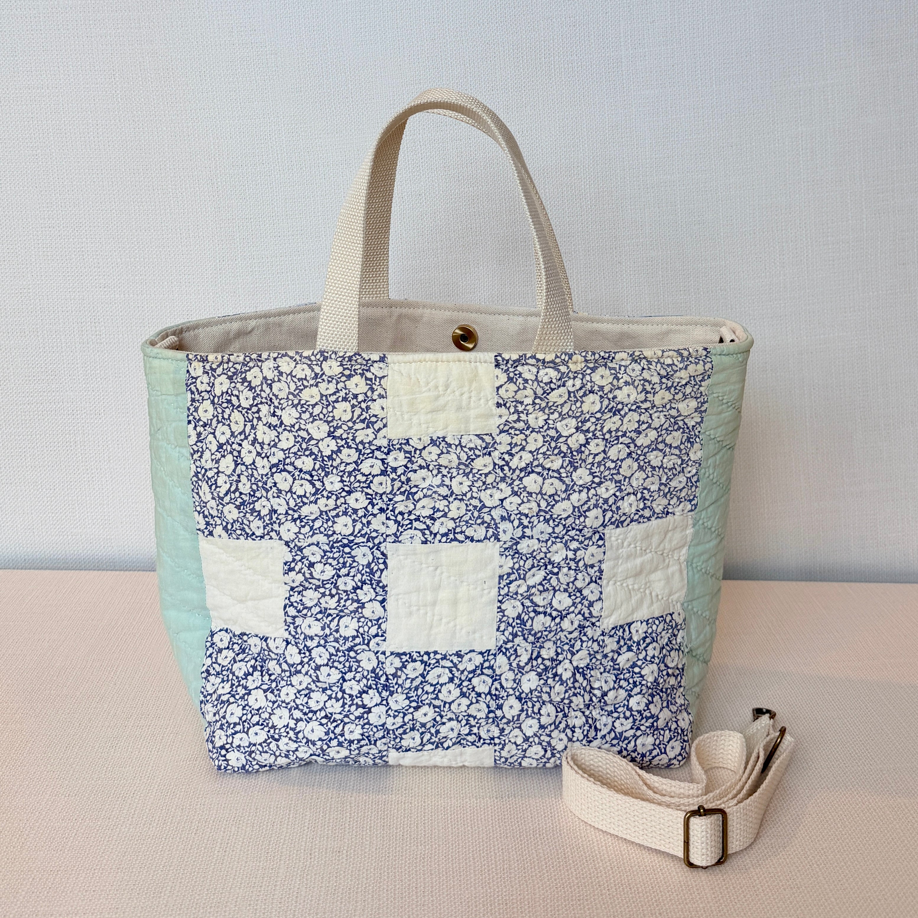 Studio Tote (9 Patch Variation (Blues)