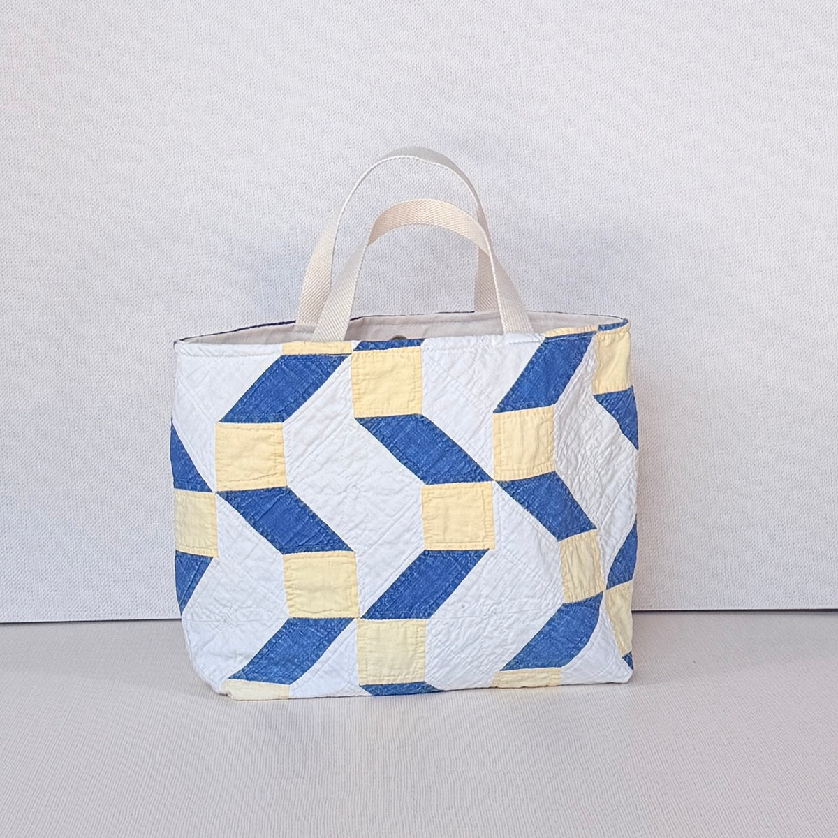 Studio Tote (Blue & Yellow Zig Zags)