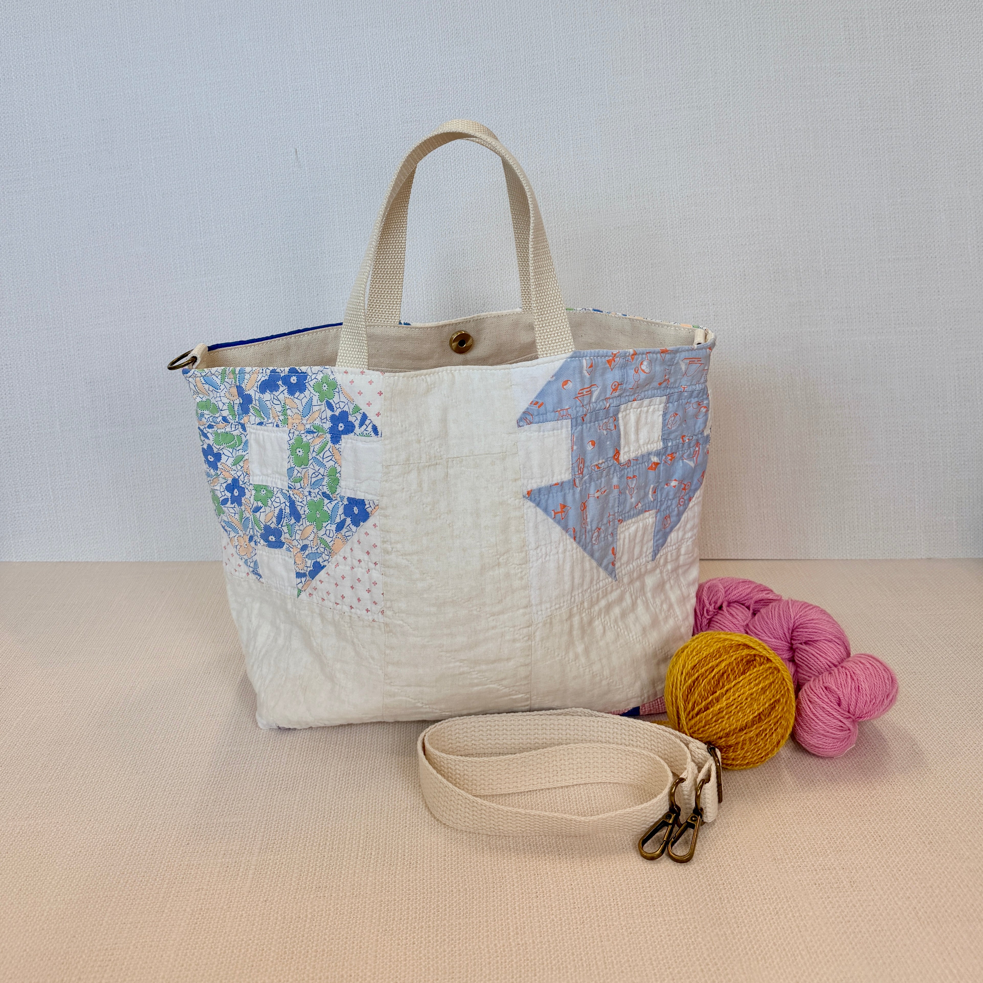 Studio Tote (Feedsack Churn Dash)