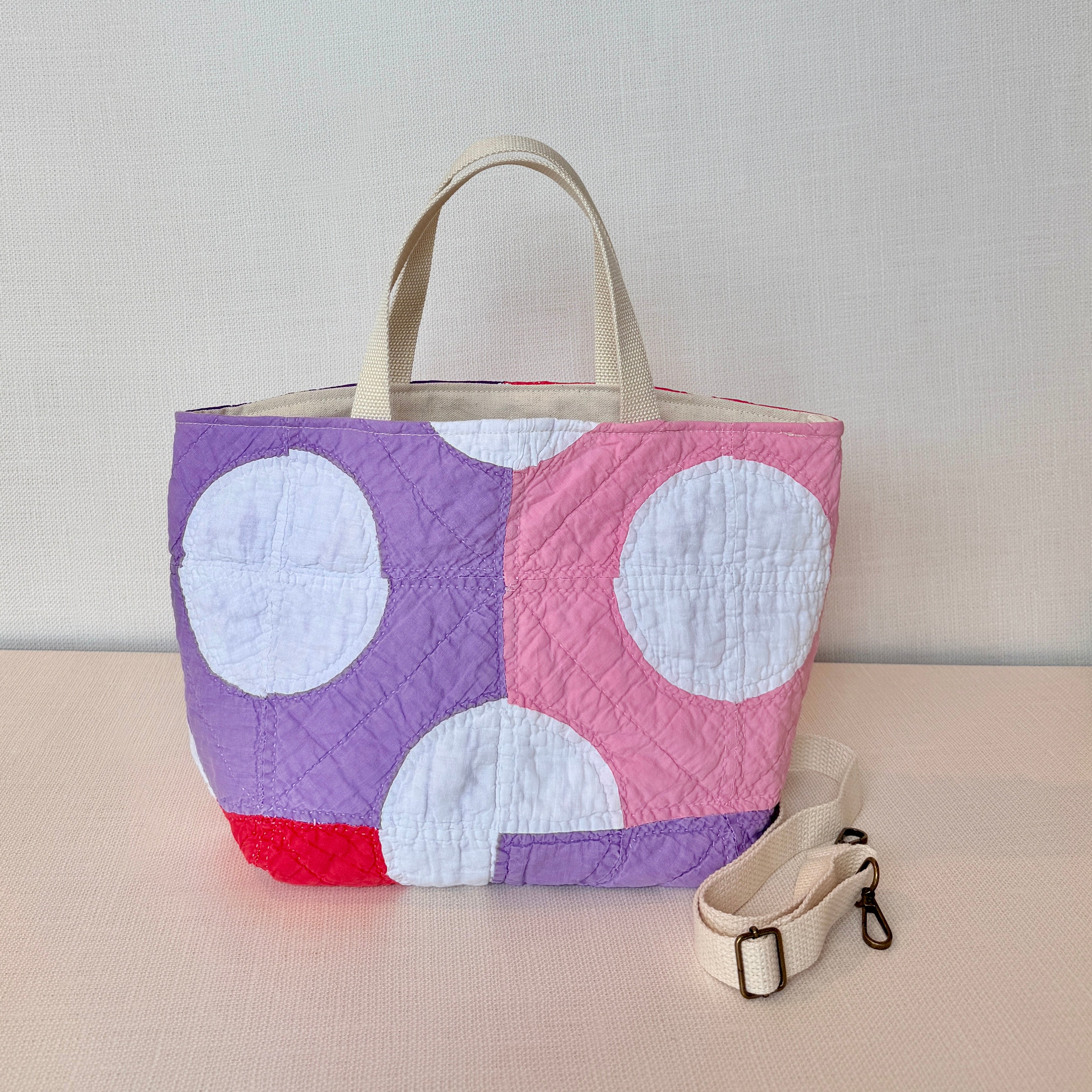Studio Tote (Bright Circles (Purple & Pink)