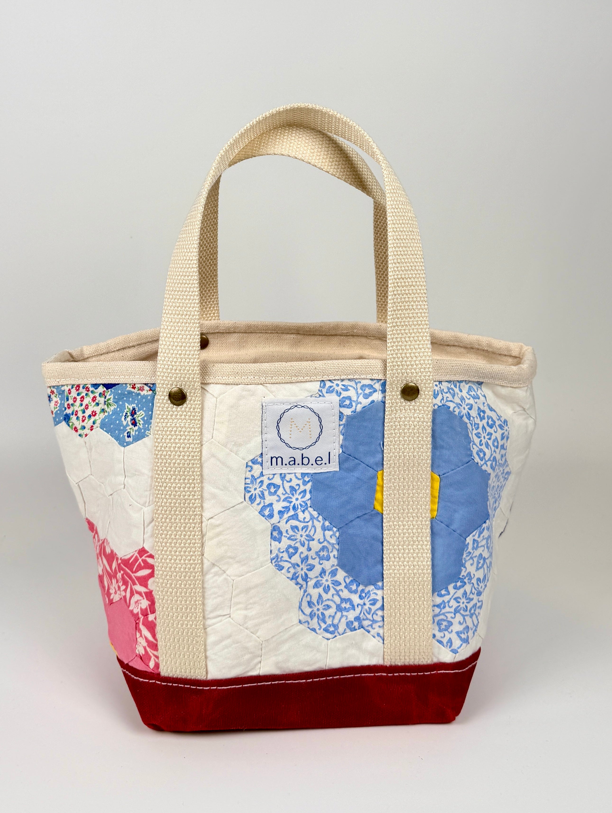 Waxed Canvas Tote Small (Chili Red #2)