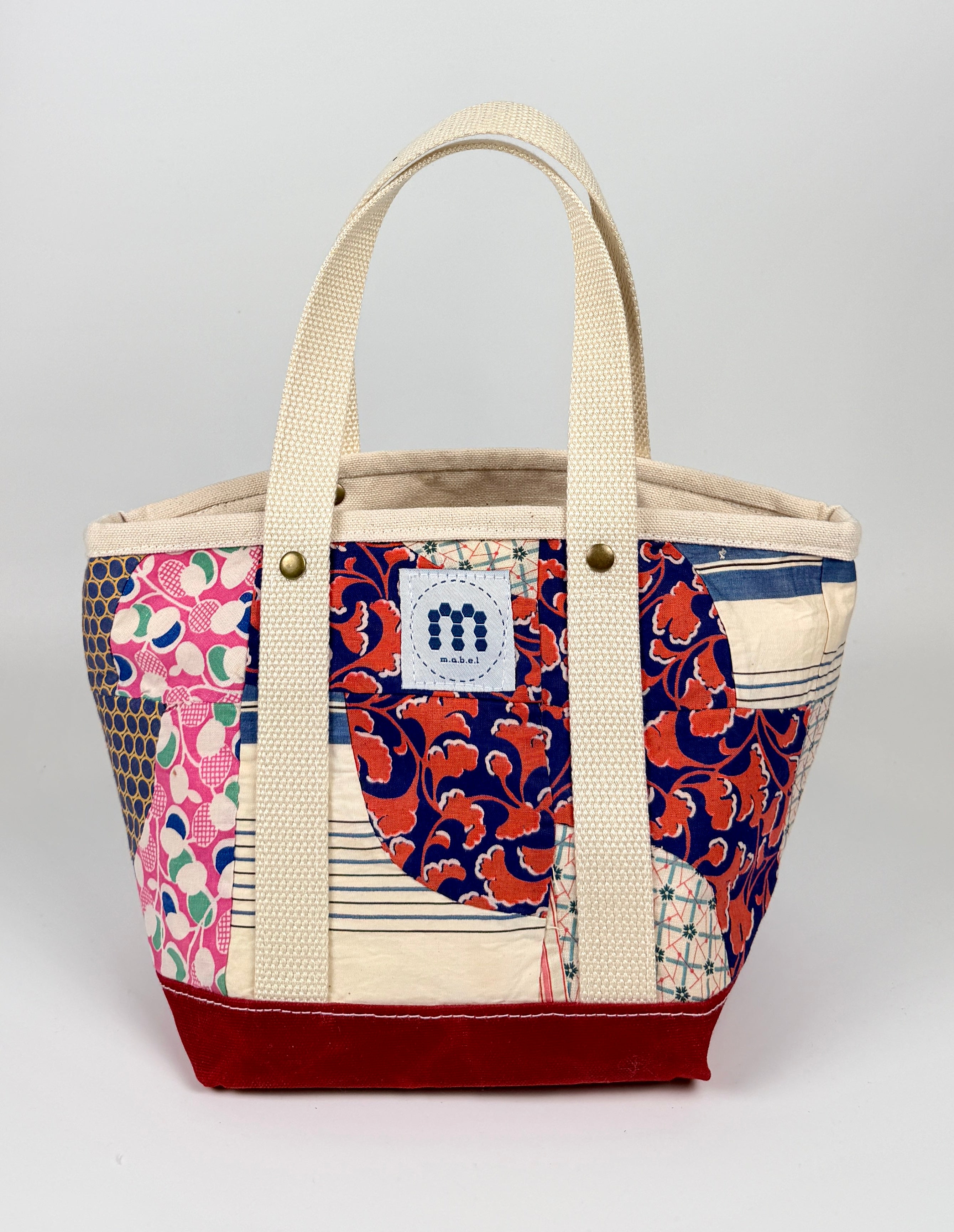 Waxed Canvas Tote Small (Chili Red #3)