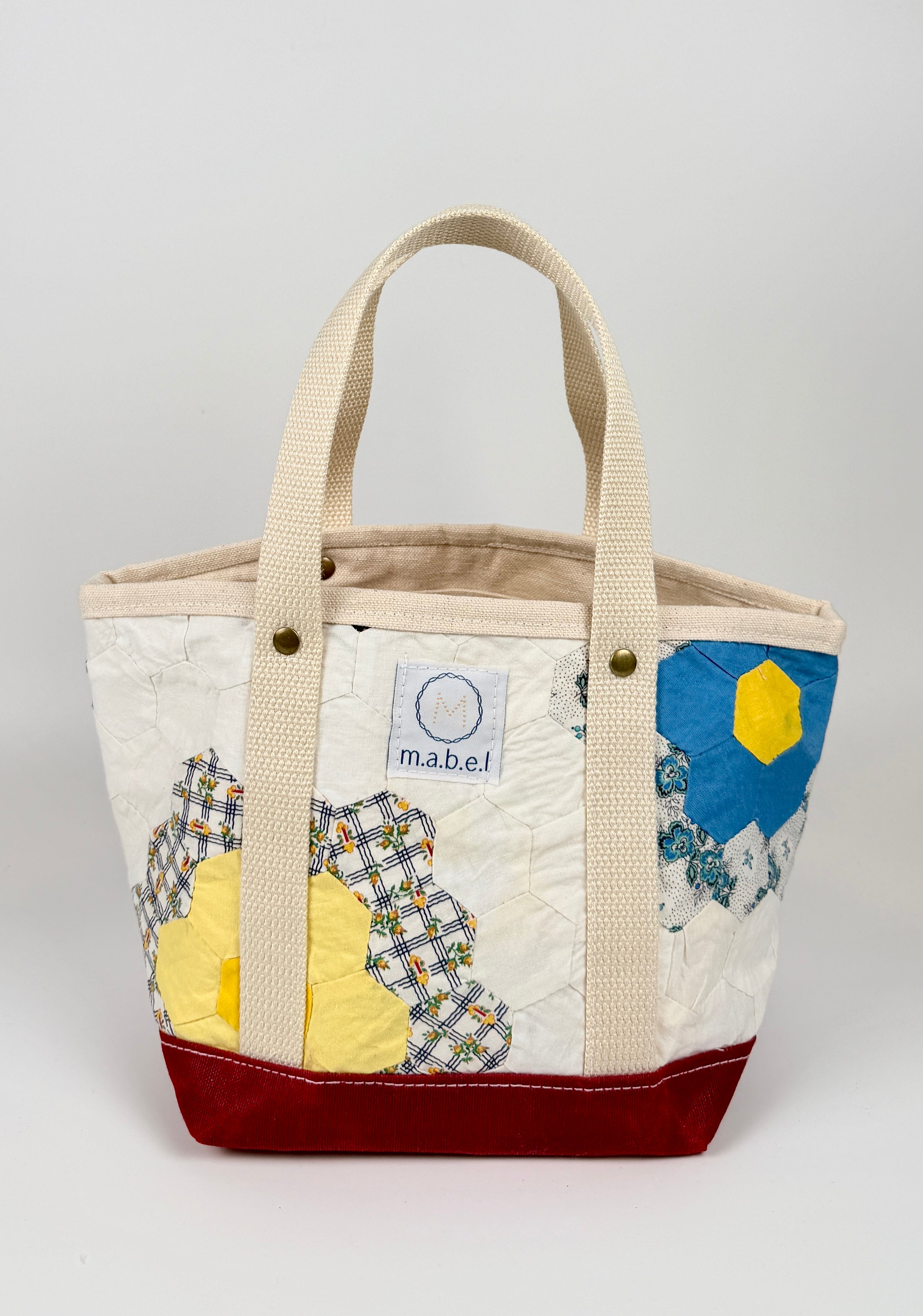 Waxed Canvas Tote Small (Chili Red #4)