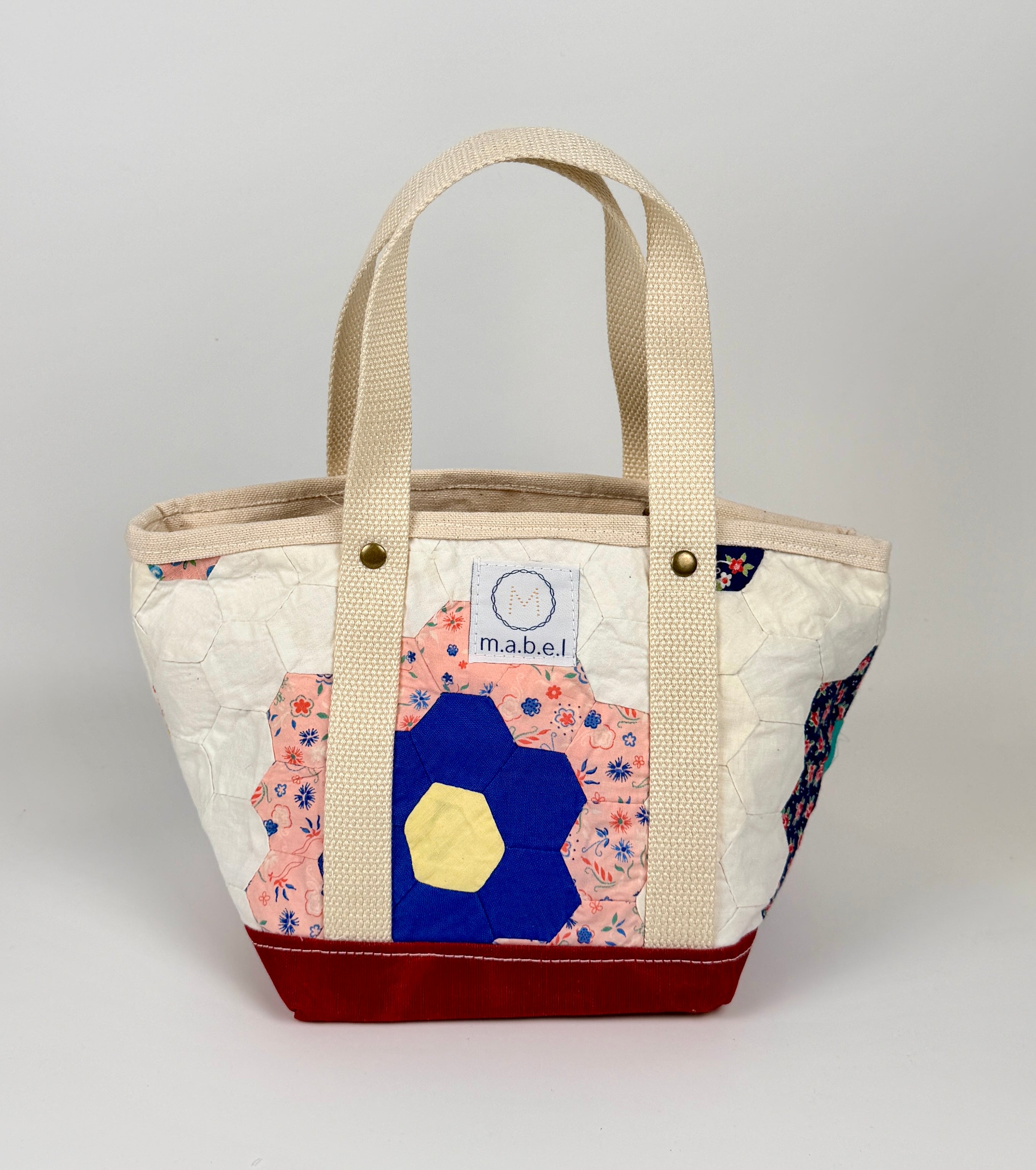 Waxed Canvas Tote Small (Chili Red #5)