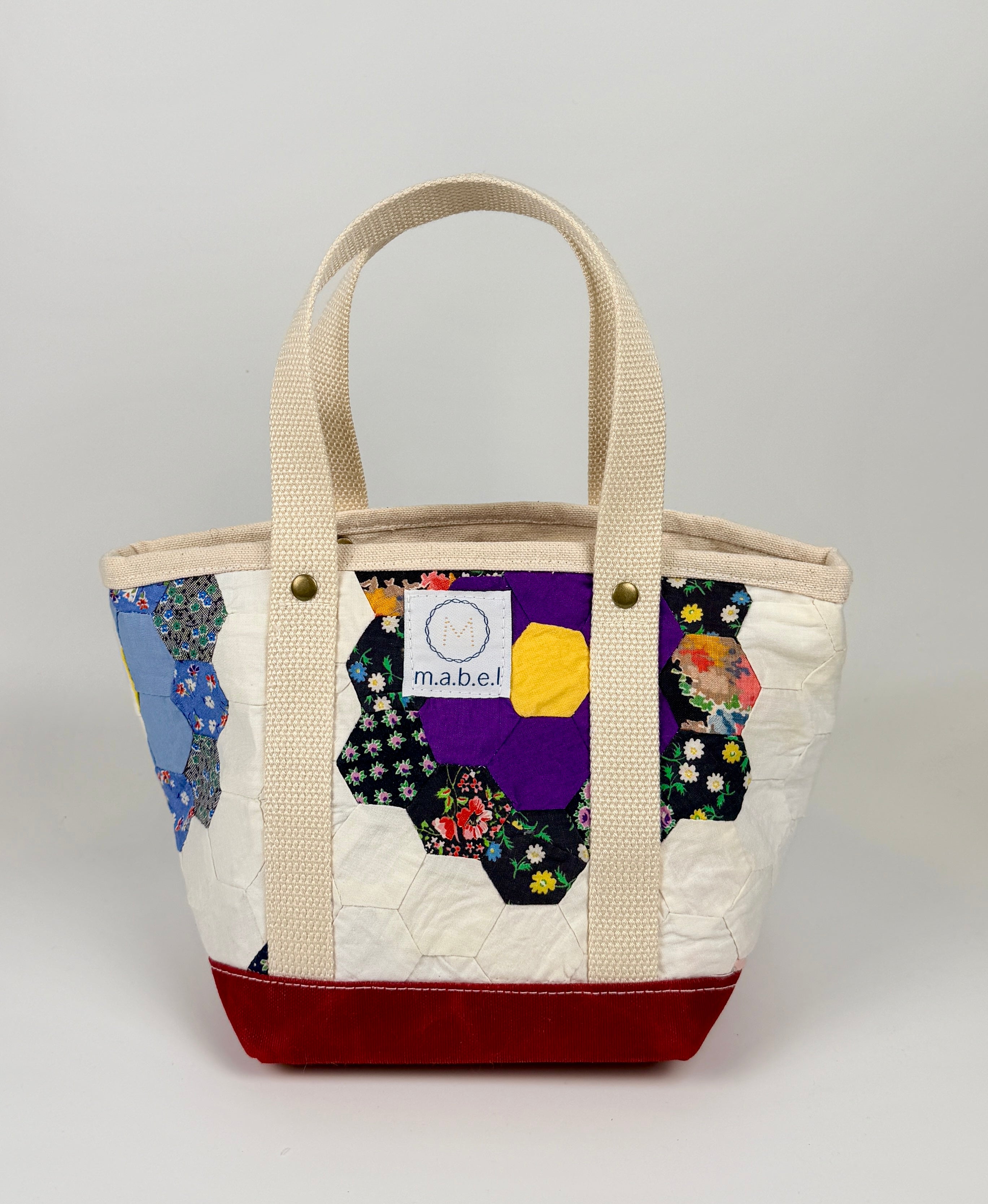 Waxed Canvas Tote Small (Chili Red #6)