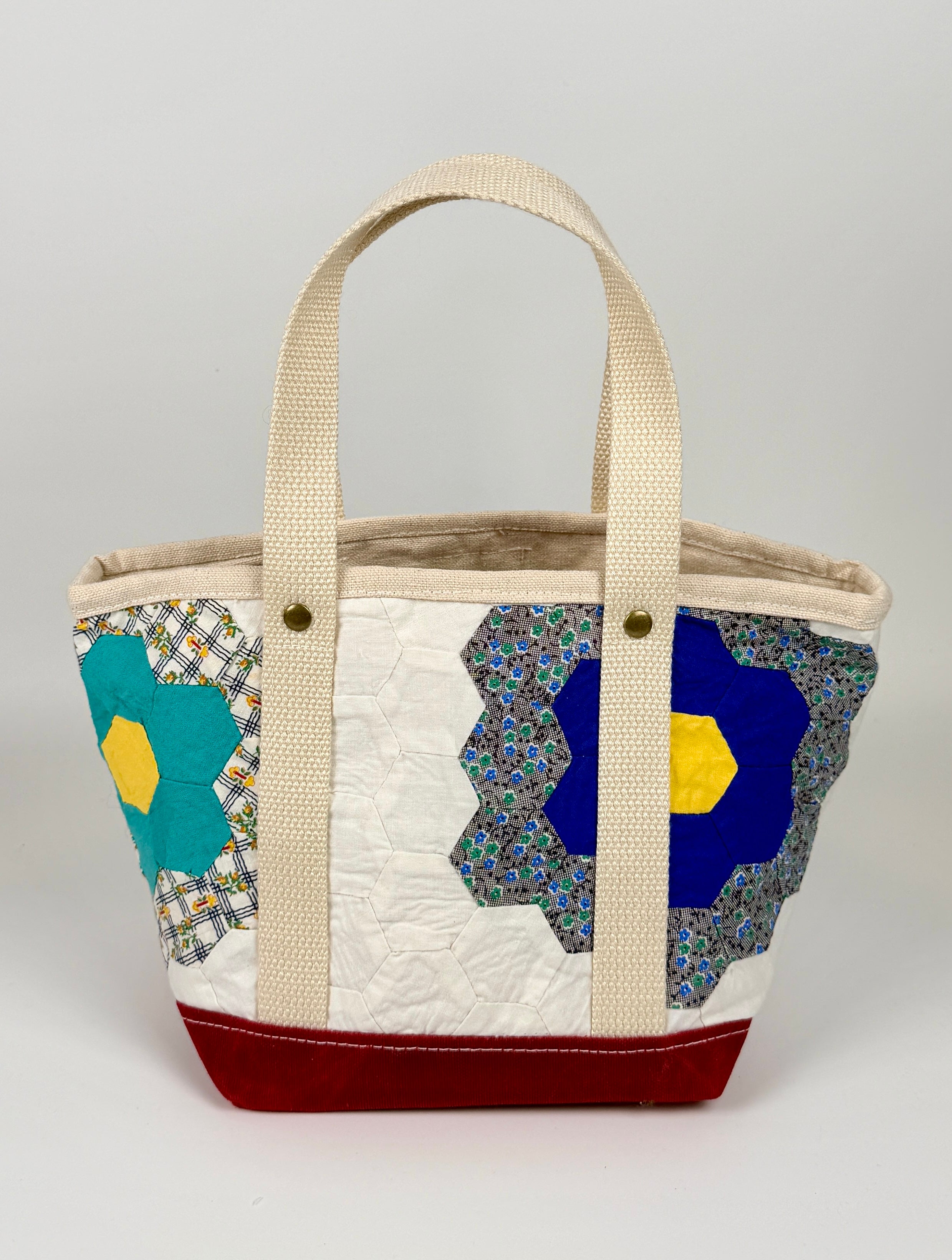 Waxed Canvas Tote Small (Chili Red #6)