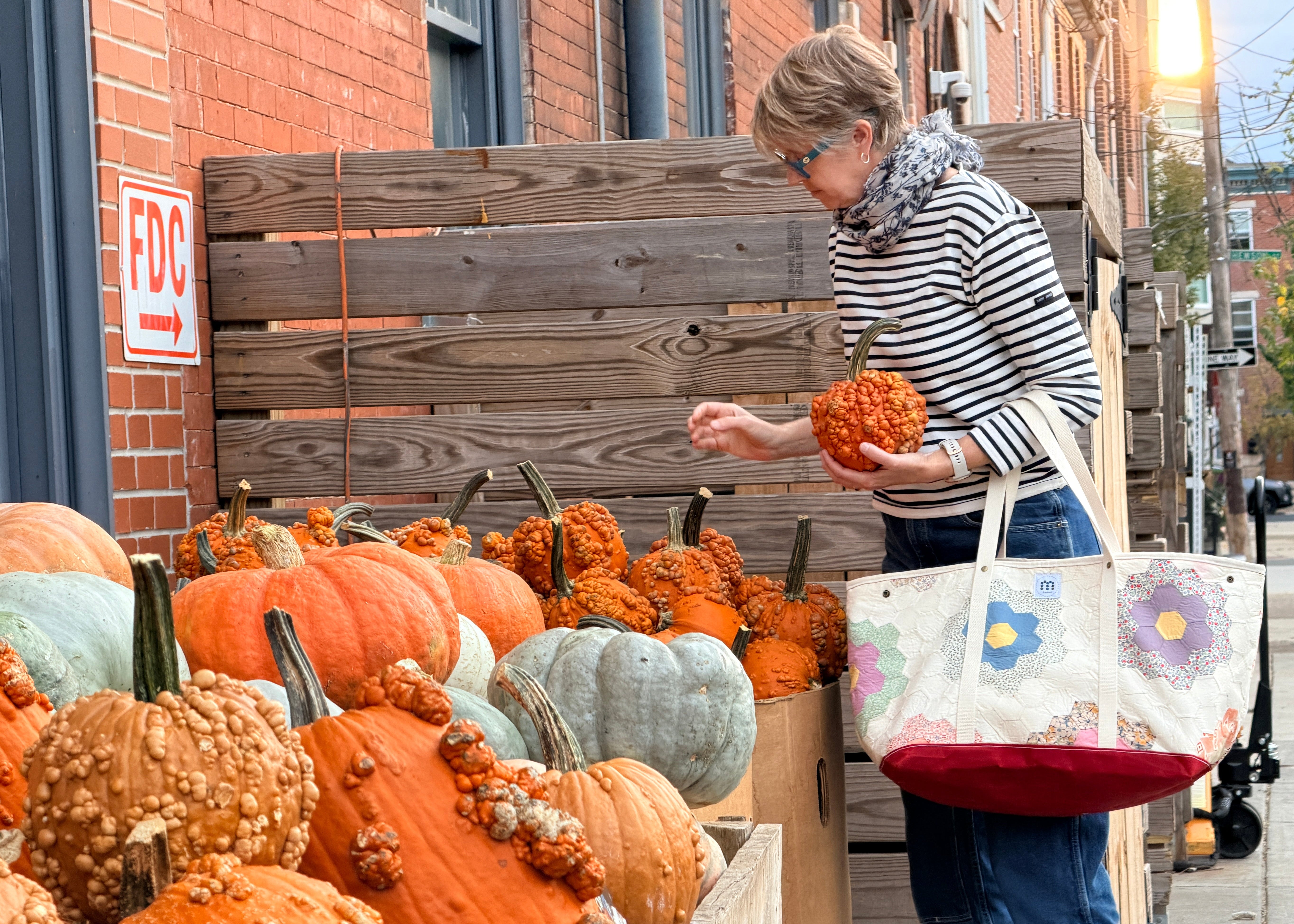 Waxed Canvas Tote Large (Blue #5)