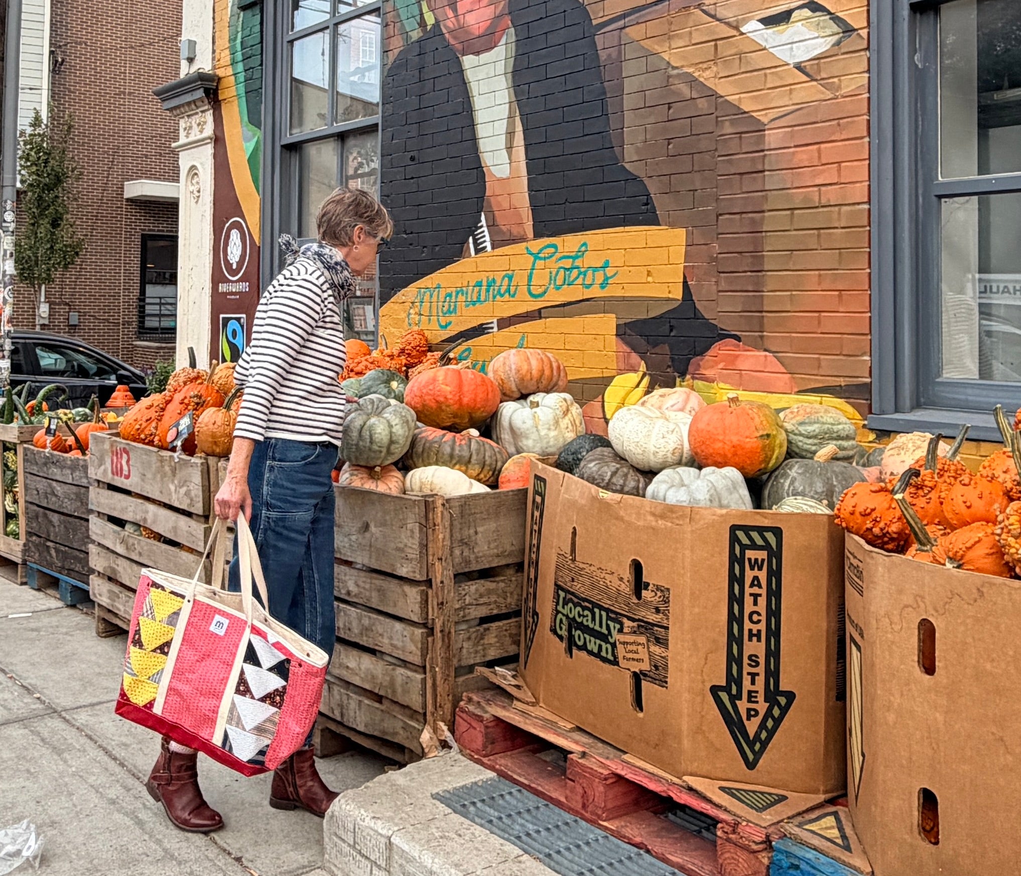 Waxed Canvas Tote Large (Chili Red #1)