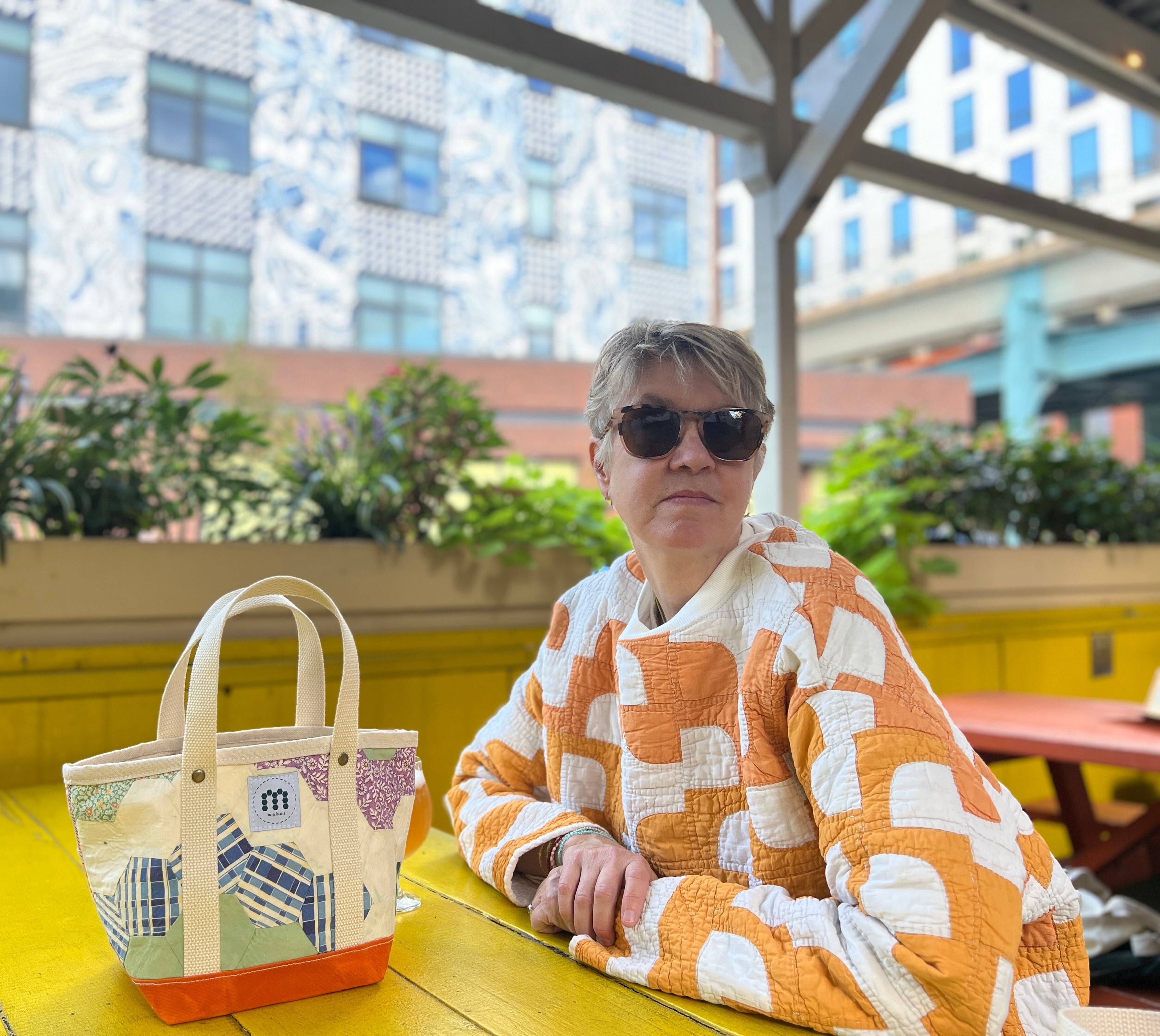 Waxed Canvas Tote Small (Orange #1)