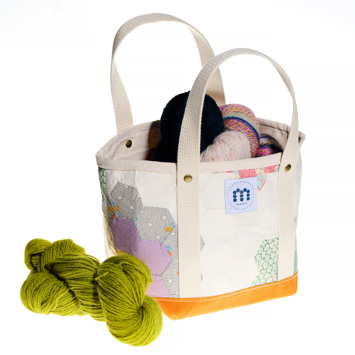 Waxed Canvas Tote Small (Orange #1)