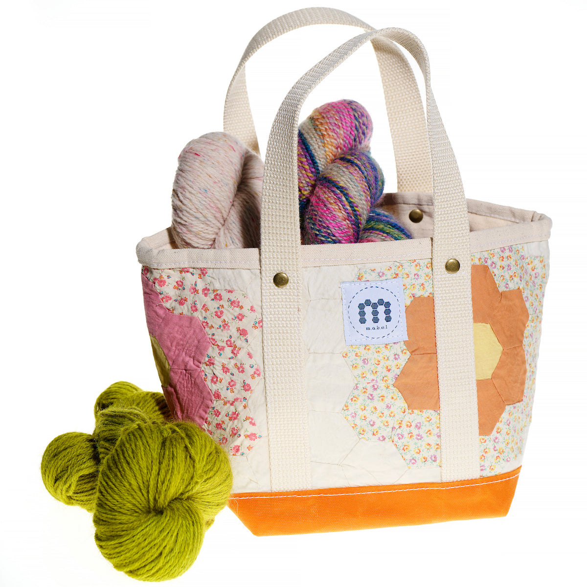 Waxed Canvas Tote Small (Orange #4)