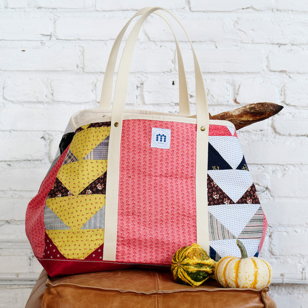 Waxed Canvas Tote Large (Chili Red #1)