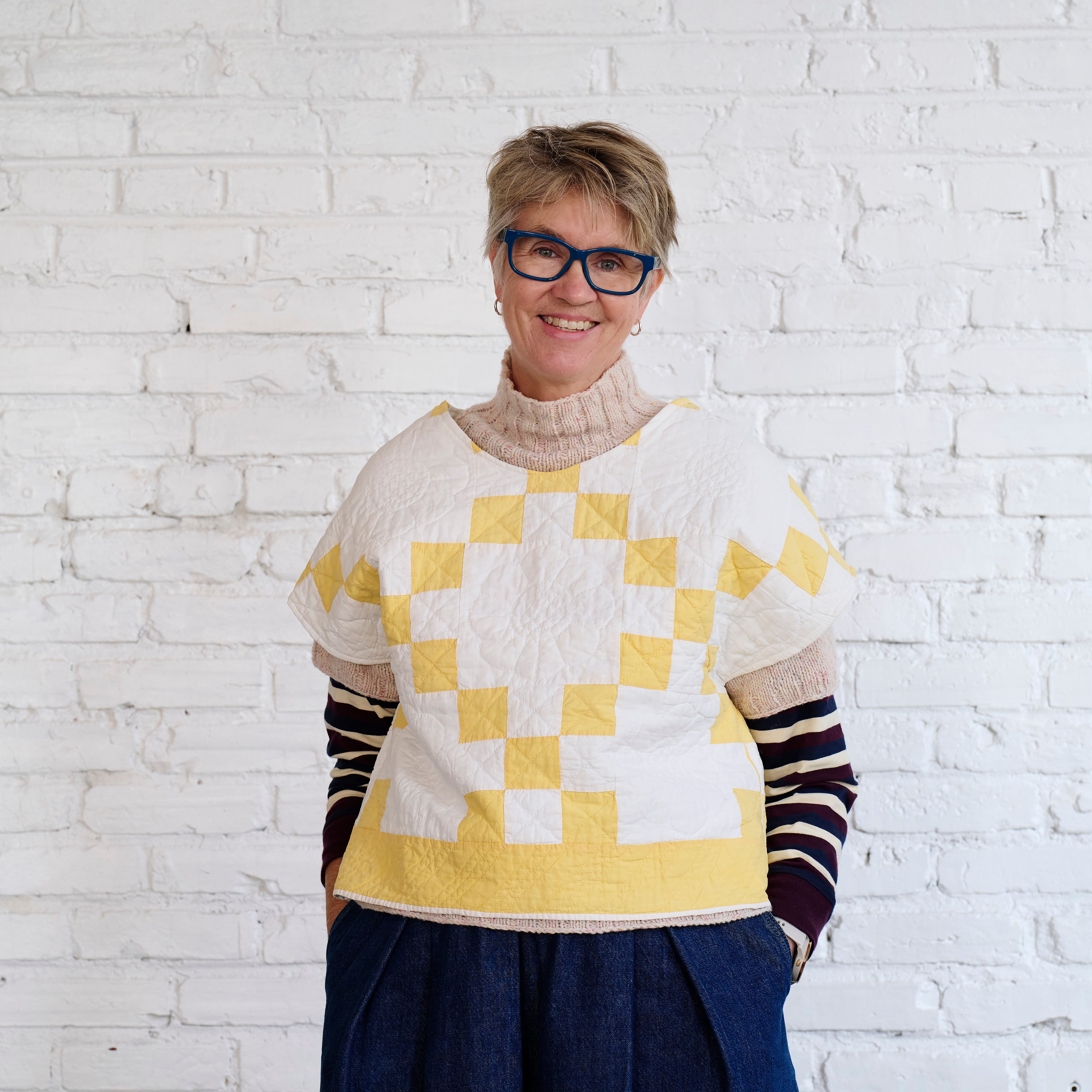 Yellow Irish Chain Crop Top (Copy)