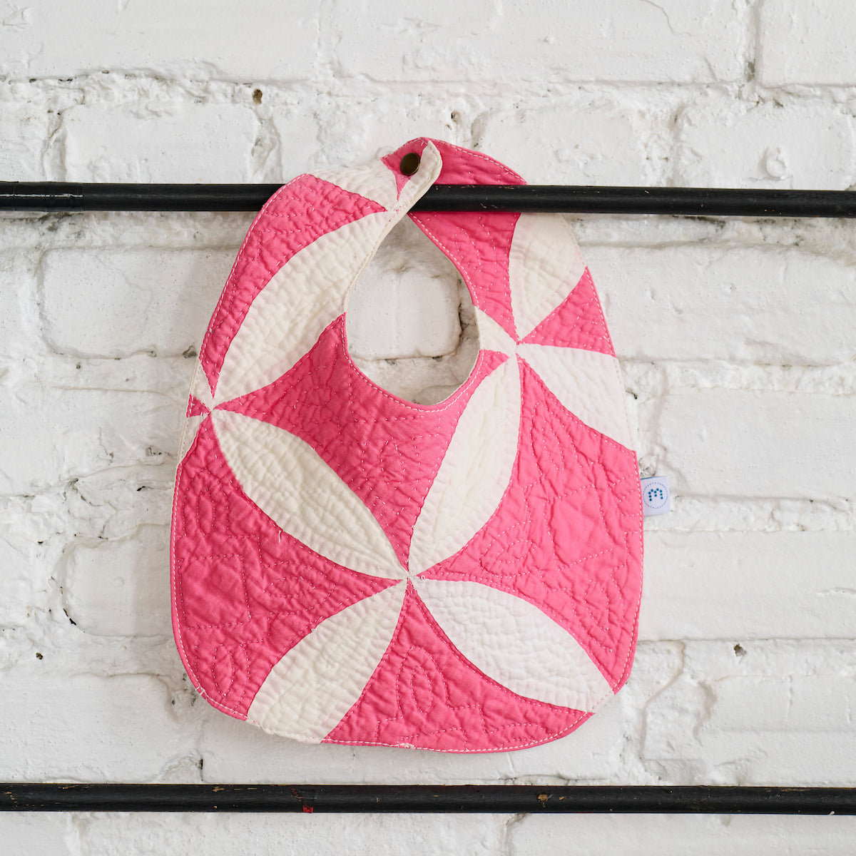Baby Bib (Pink Orange Peel)