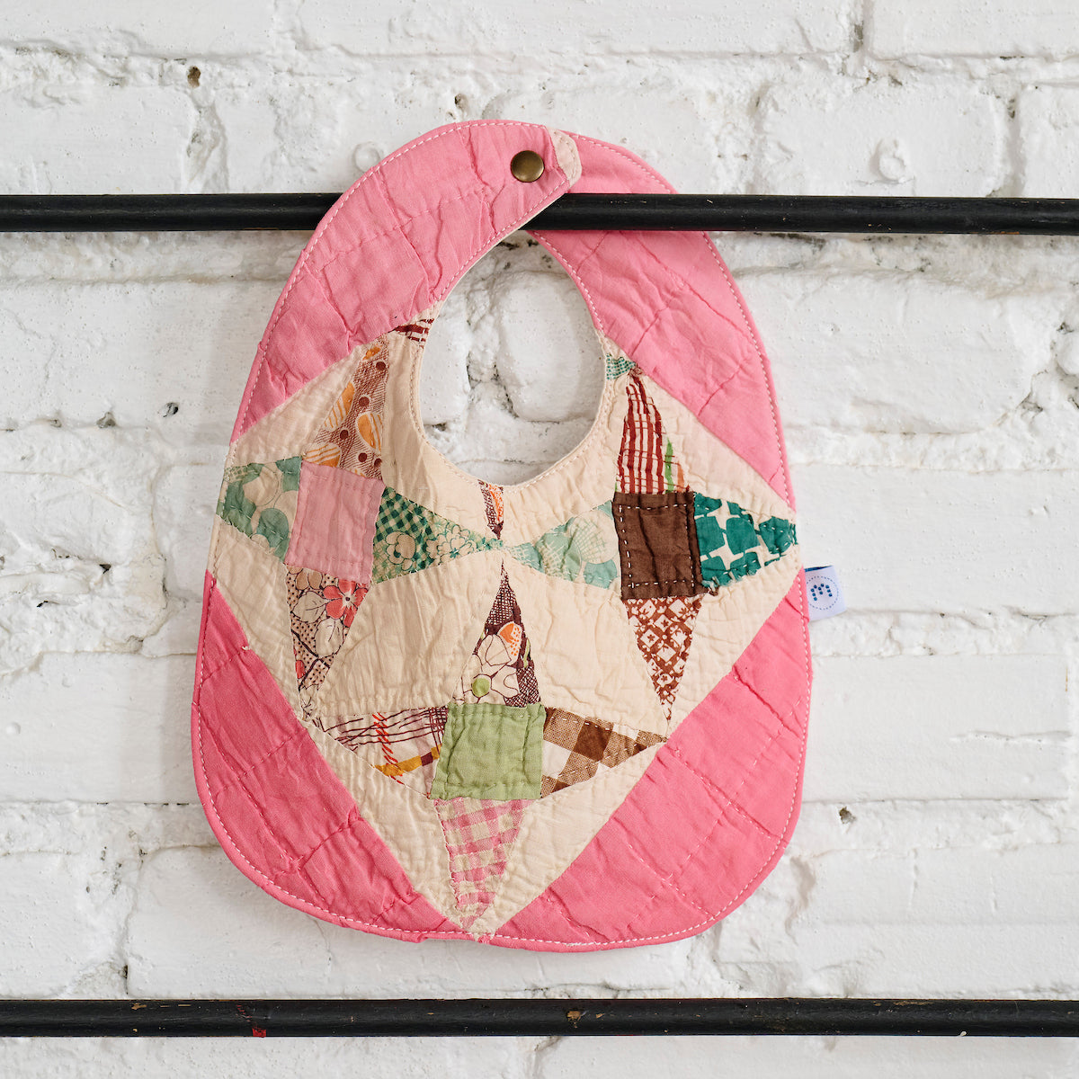 Baby Bib (Pink Hummingbird)