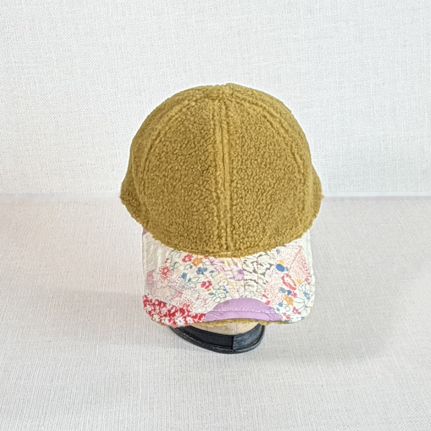 Wooly Quilt Caps (Mustard with Dresden Plate)