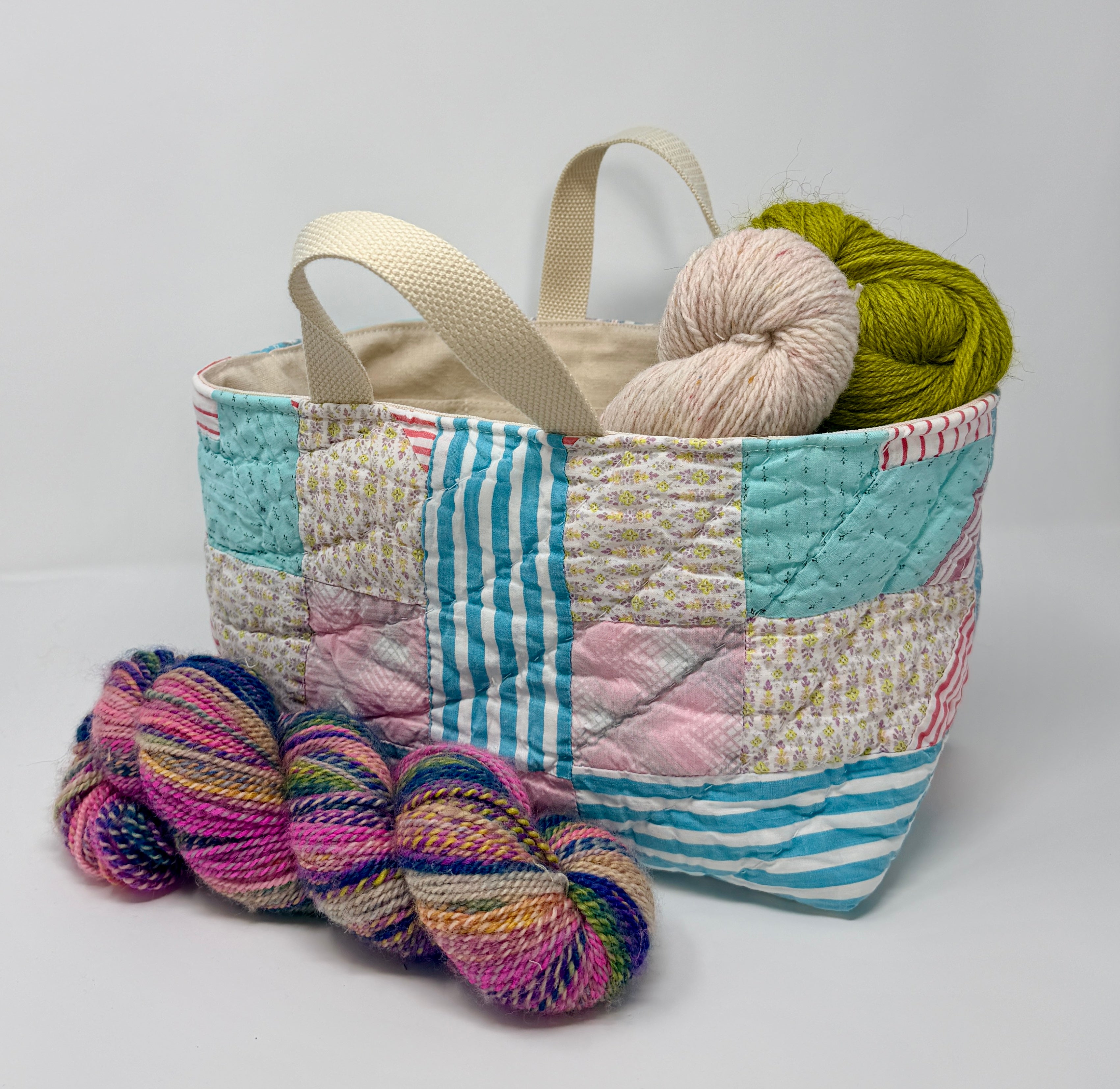 Maker Caddy Large (Blue Striped Sashing)