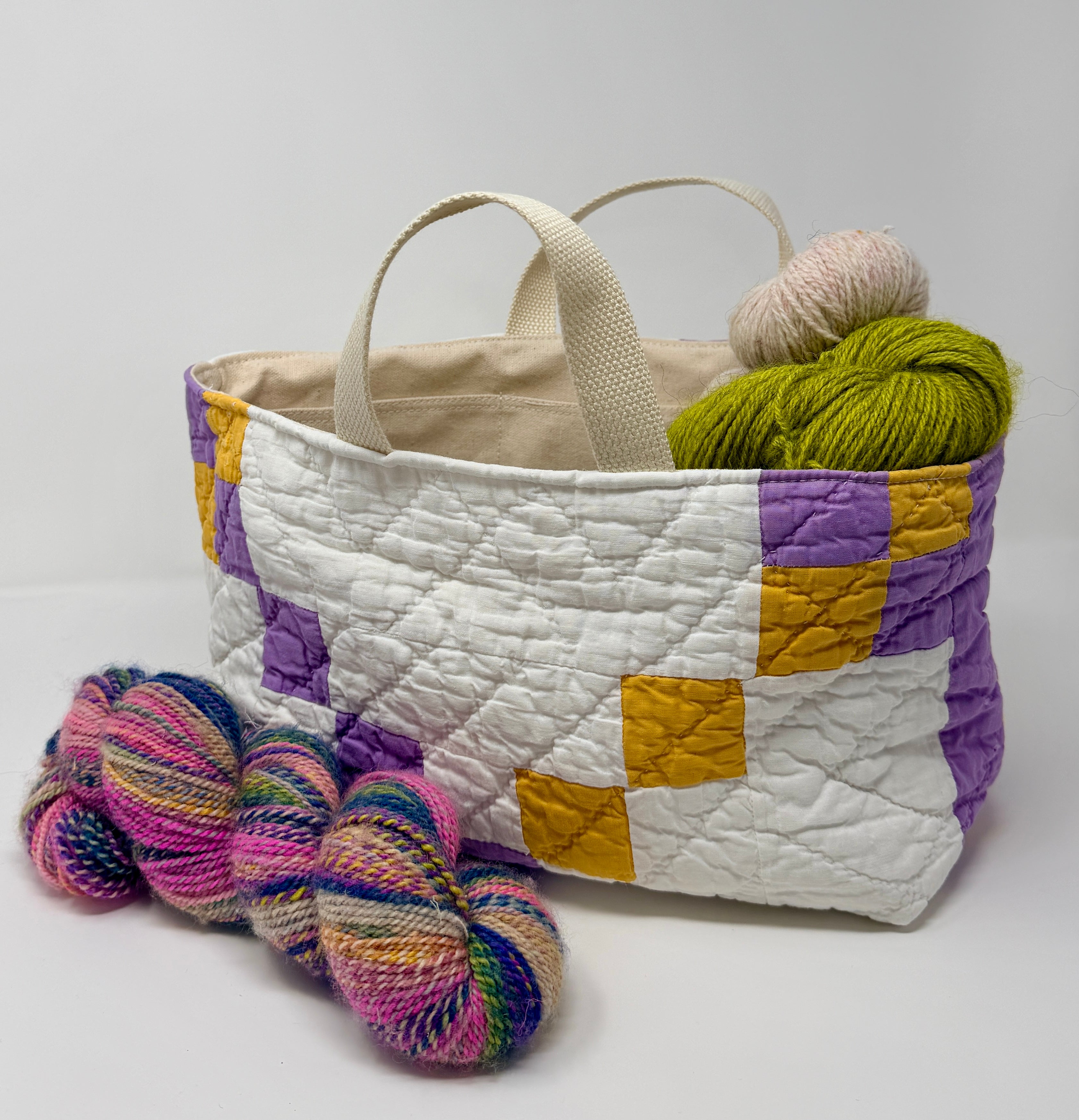 Maker Caddy Large (Purple & Gold Irish Chain)