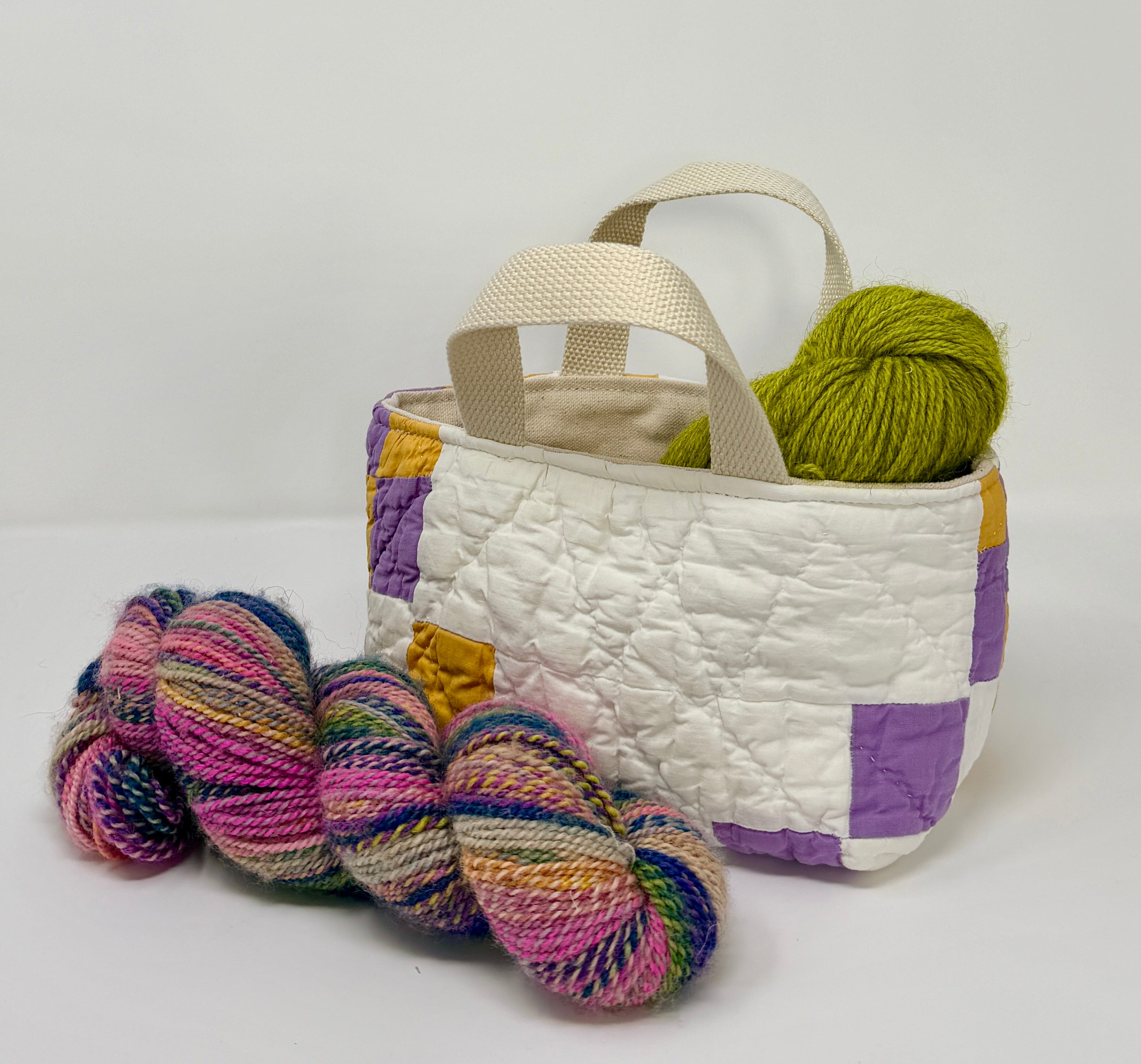 Maker Caddy Small (Purple & Gold Irish Chain)