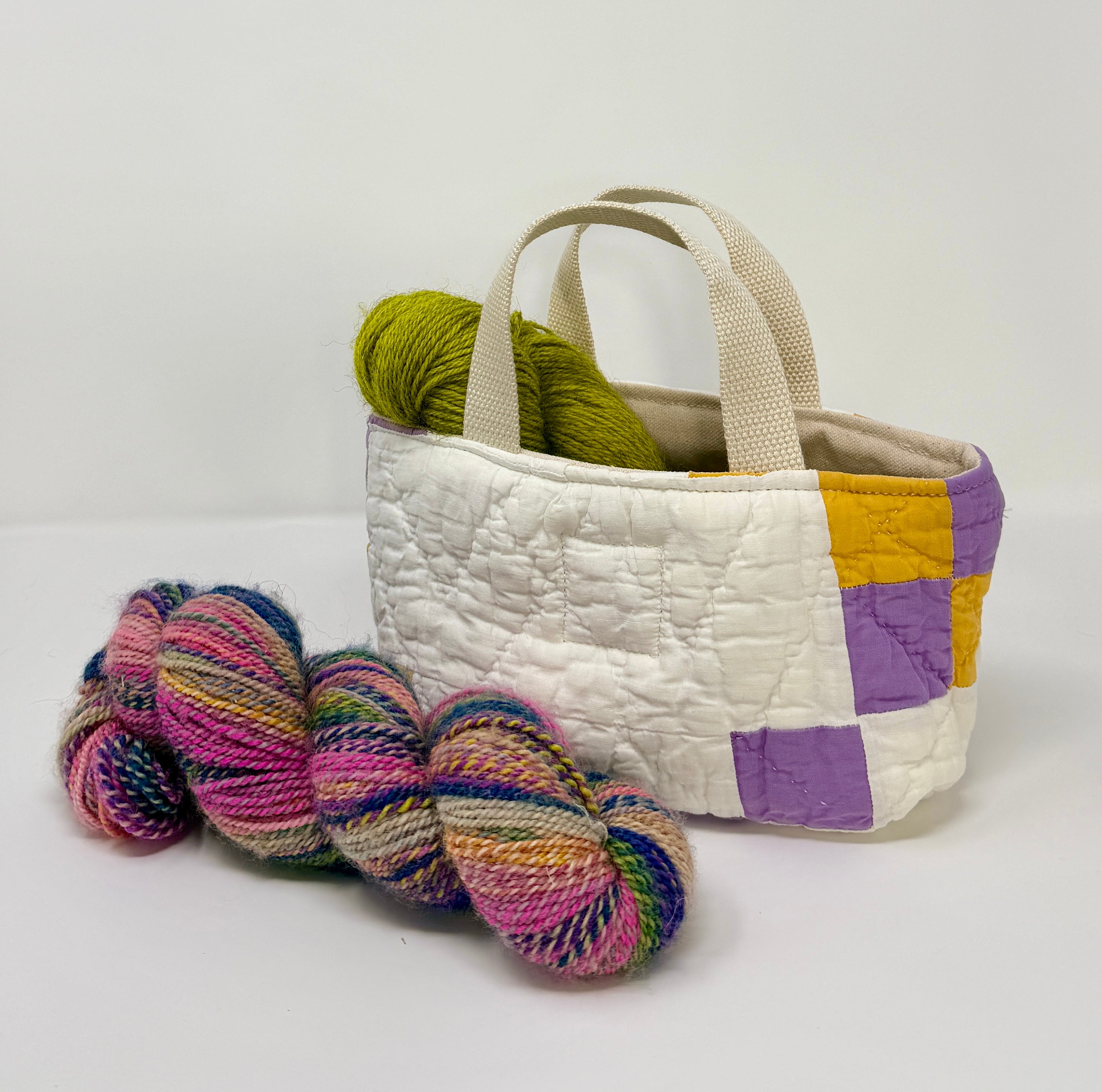 Maker Caddy Small (Purple & Gold Irish Chain)