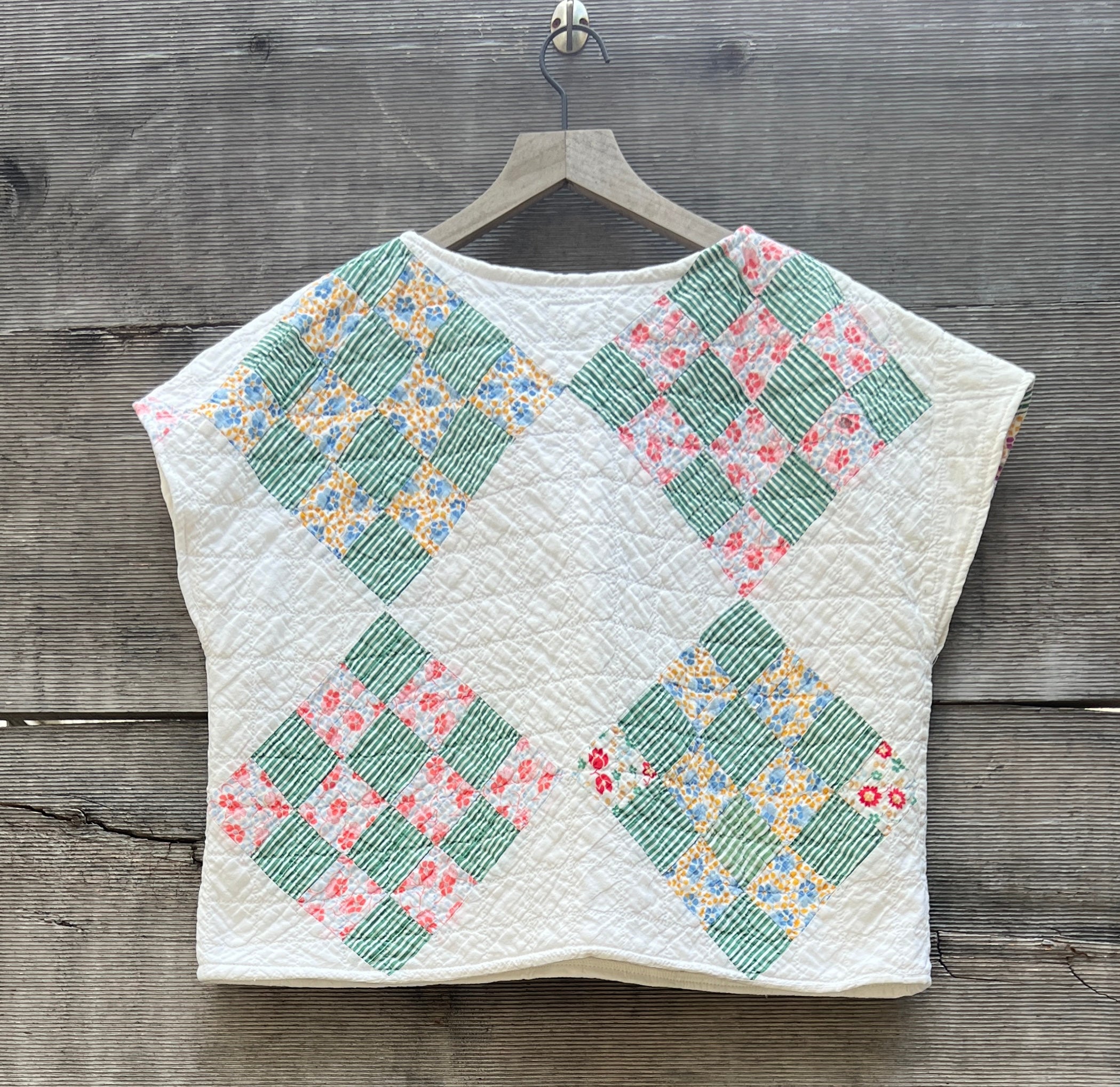 Crop Top (Green Striped 16 Patch)