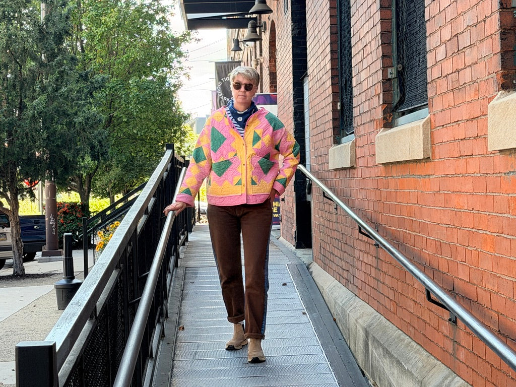 Pink Starburst Quilt Coat