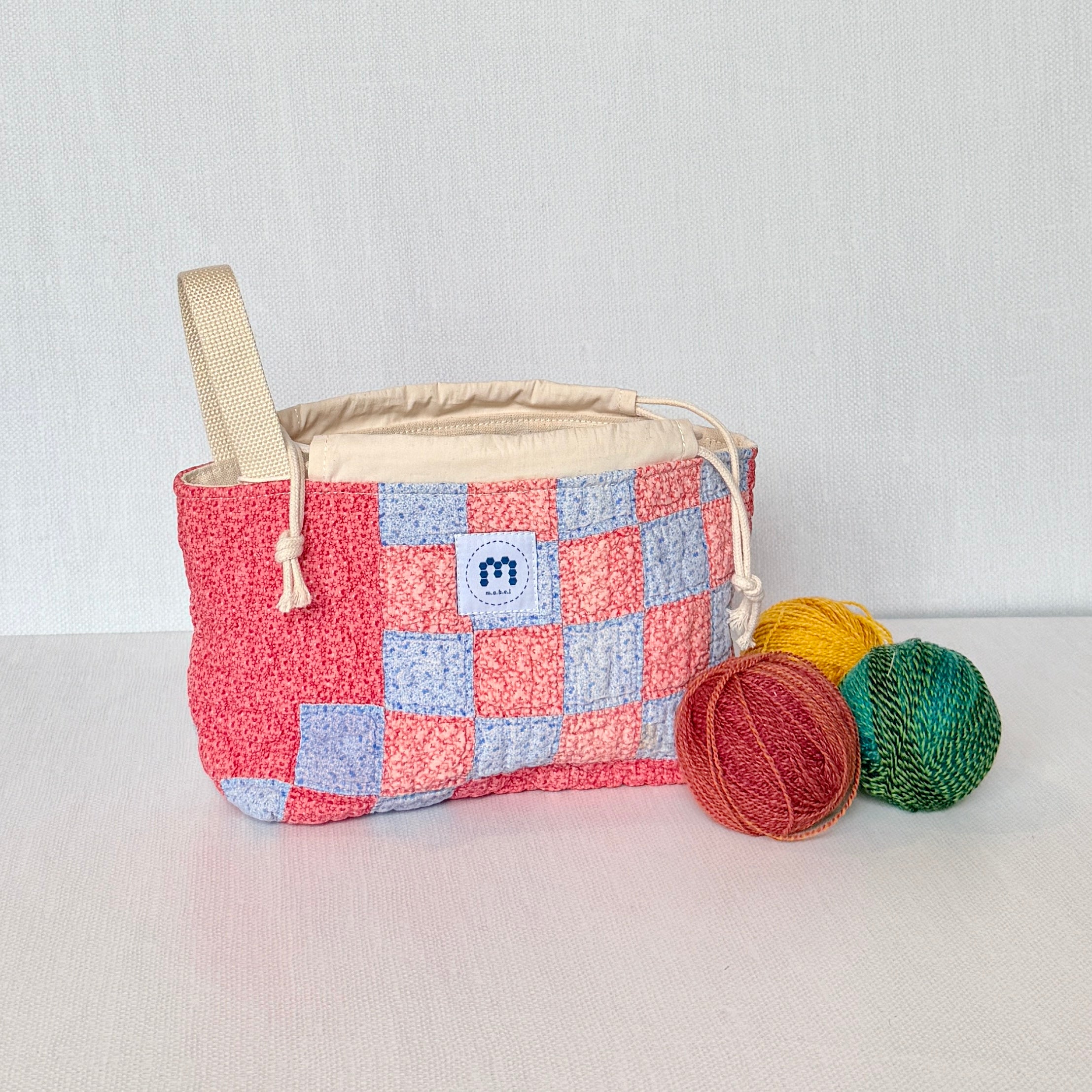 Baby Bucket Bag (Double Pink Irish Chain Var.)