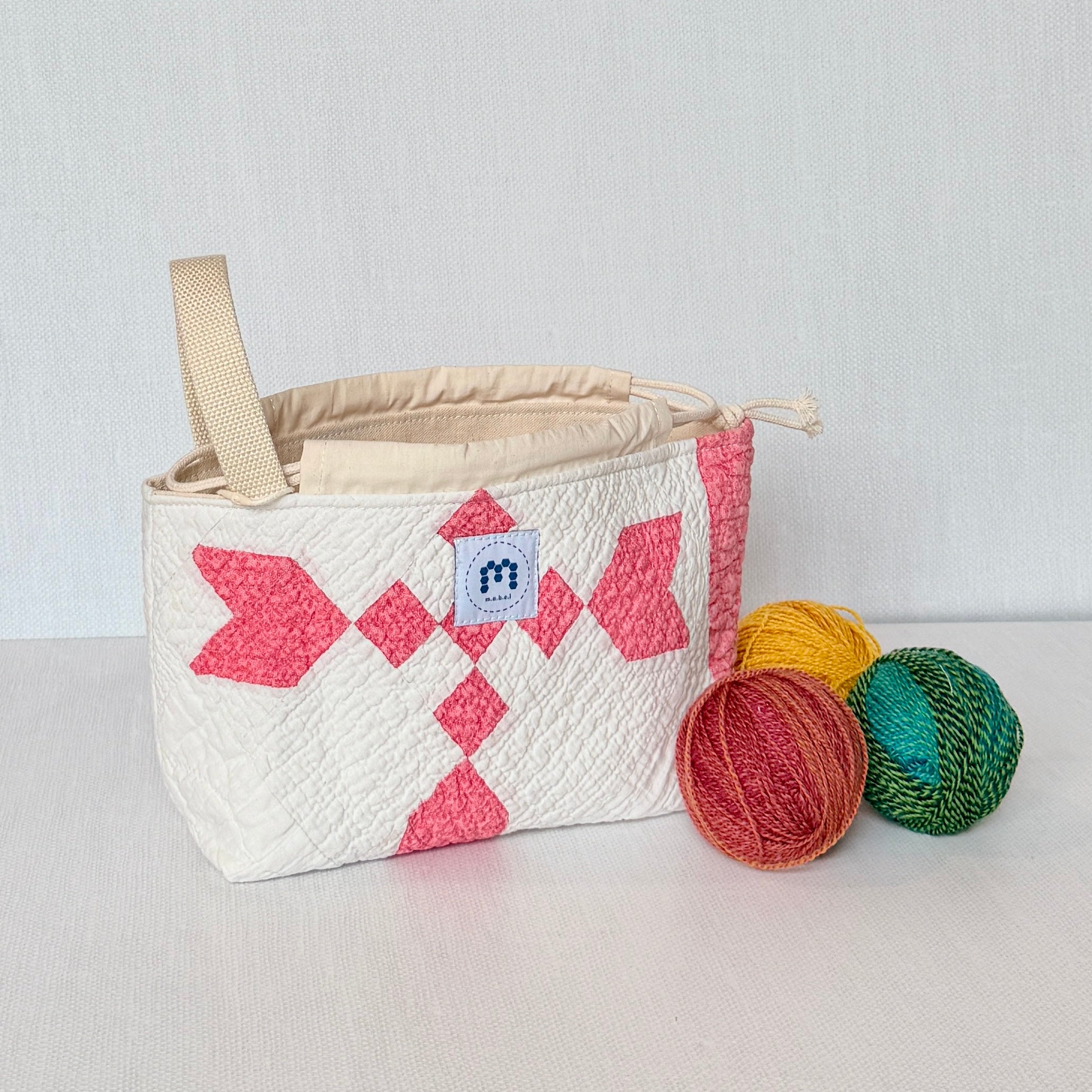 Baby Bucket Bag (Red 9 Patch Variation)