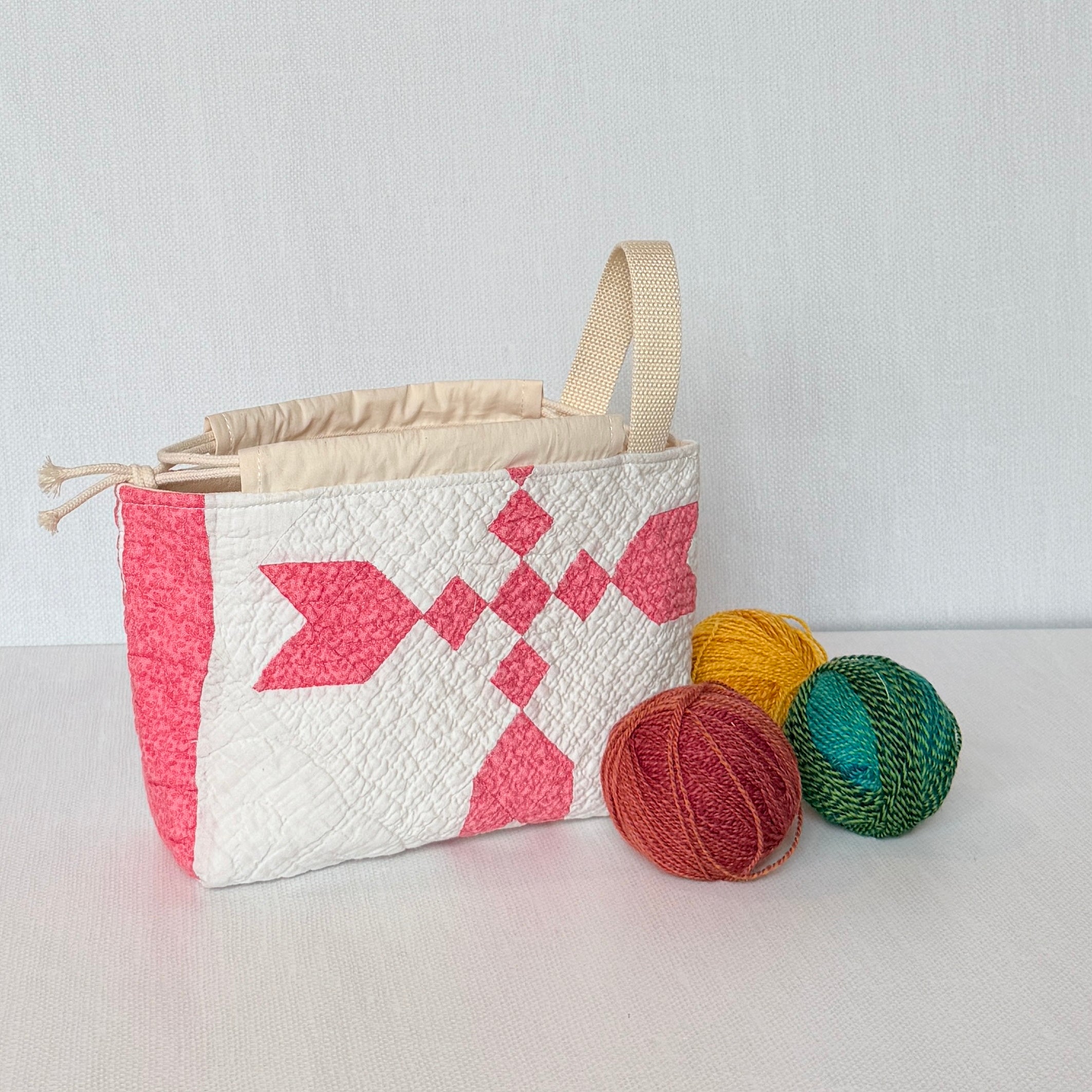 Baby Bucket Bag (Red 9 Patch Variation)