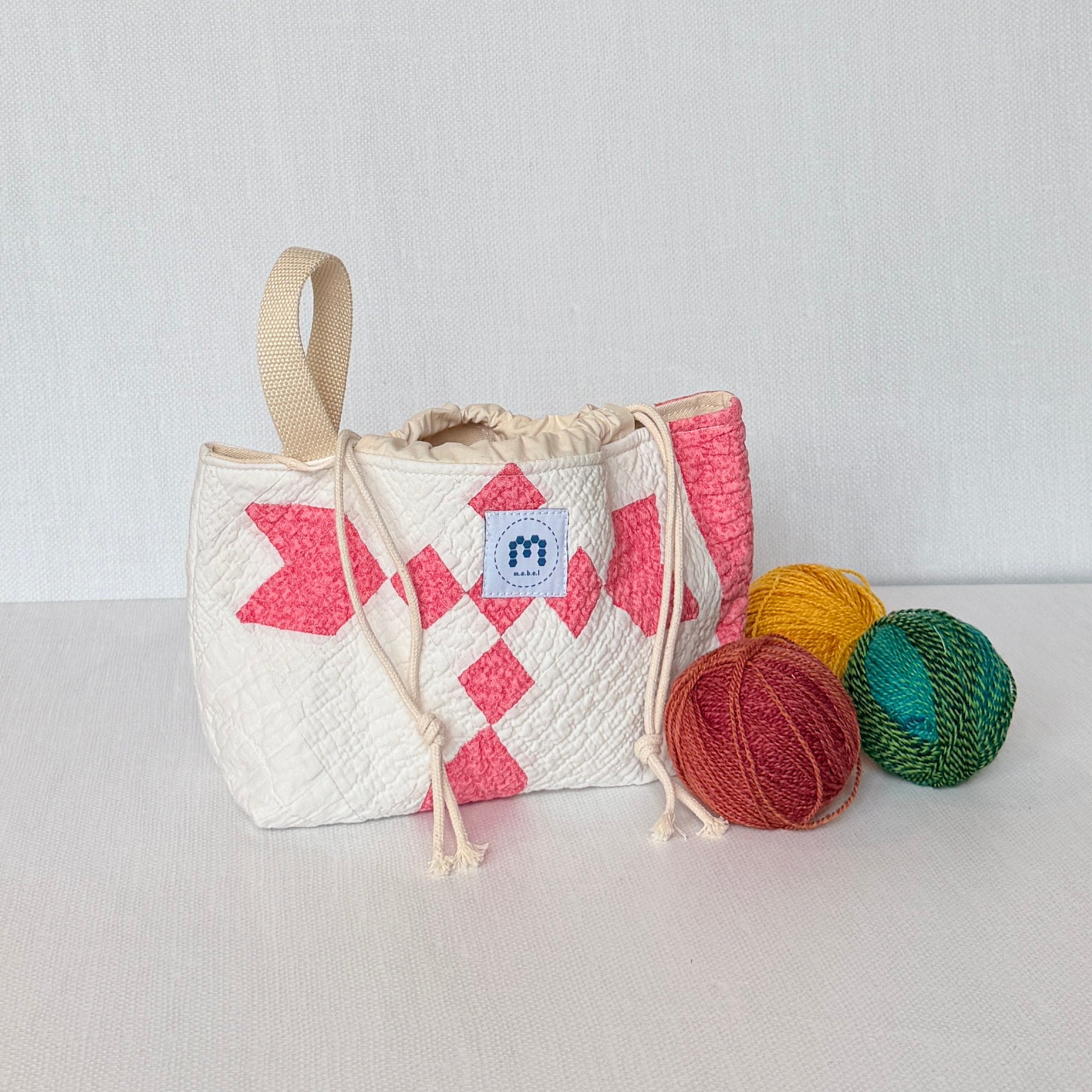 Baby Bucket Bag (Red 9 Patch Variation)