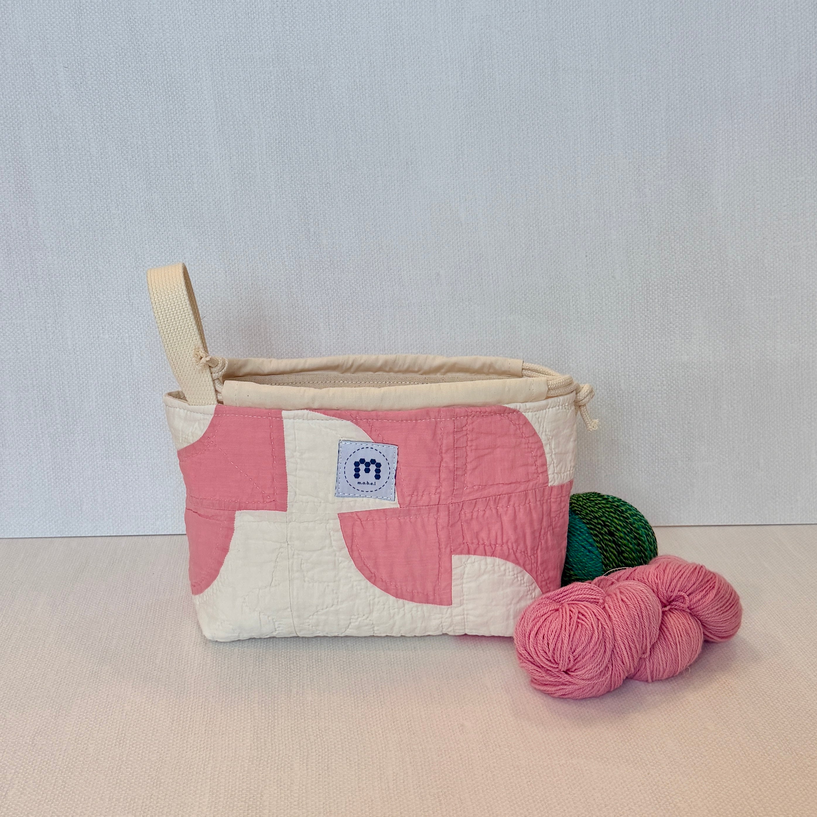 Baby Bucket Bag (Pink Drunkard's Path)